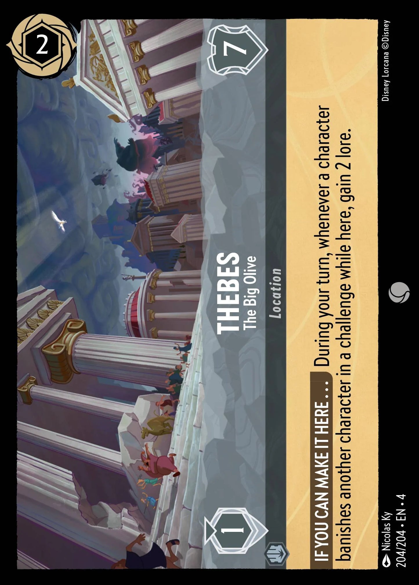 Thebes - The Big Olive Disney Lorcana card