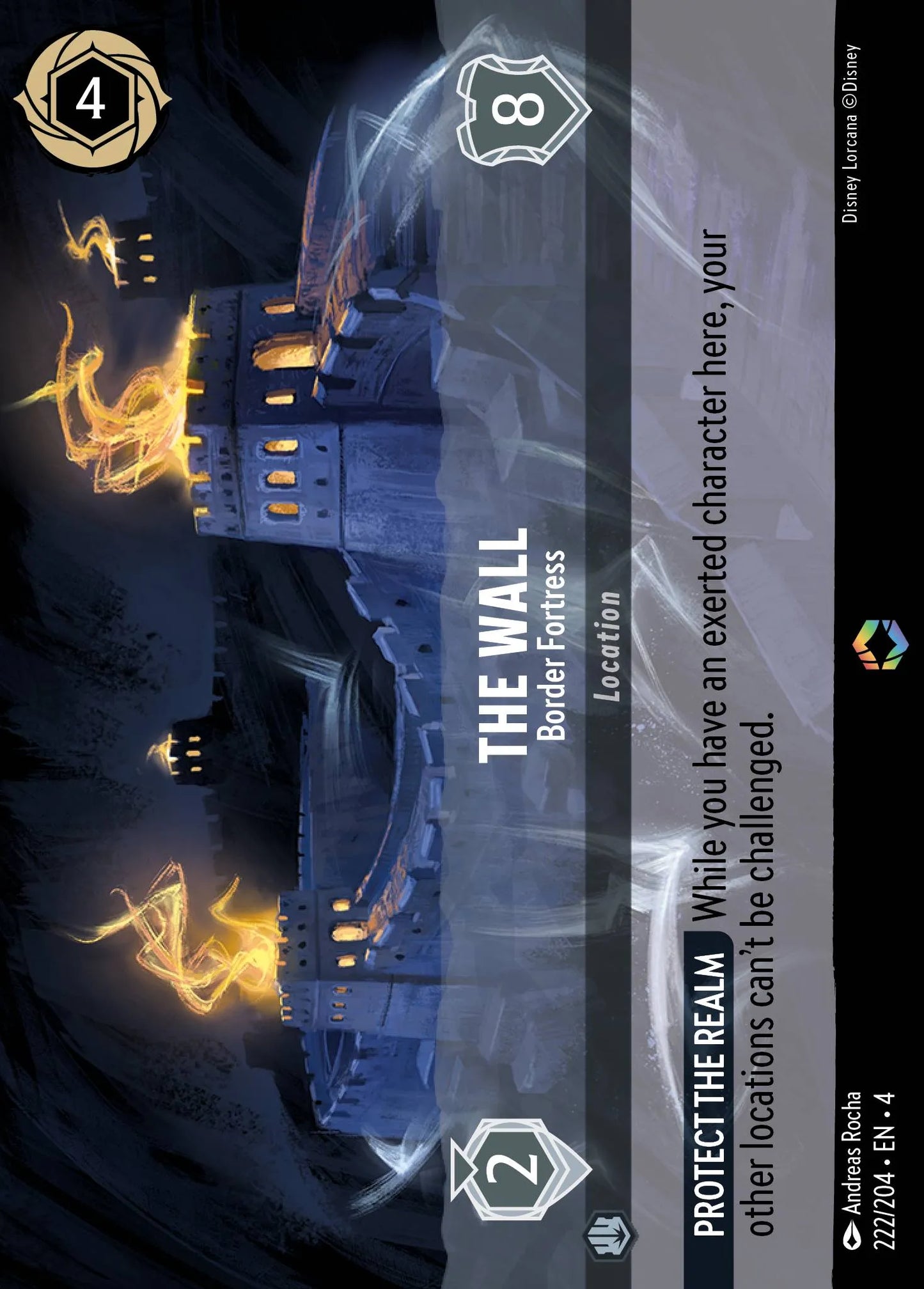 The Wall - Border Fortress Disney Lorcana card