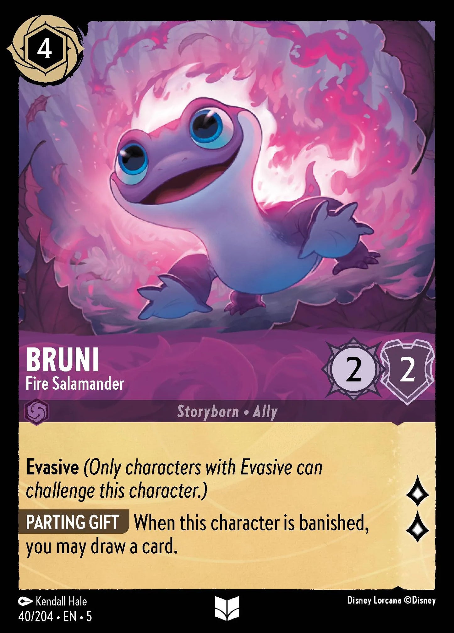 Bruni - Fire Salamander | Shimmering Skies #40 (Near Mint) | Disney Lorcana Single Australia (Near Mint)