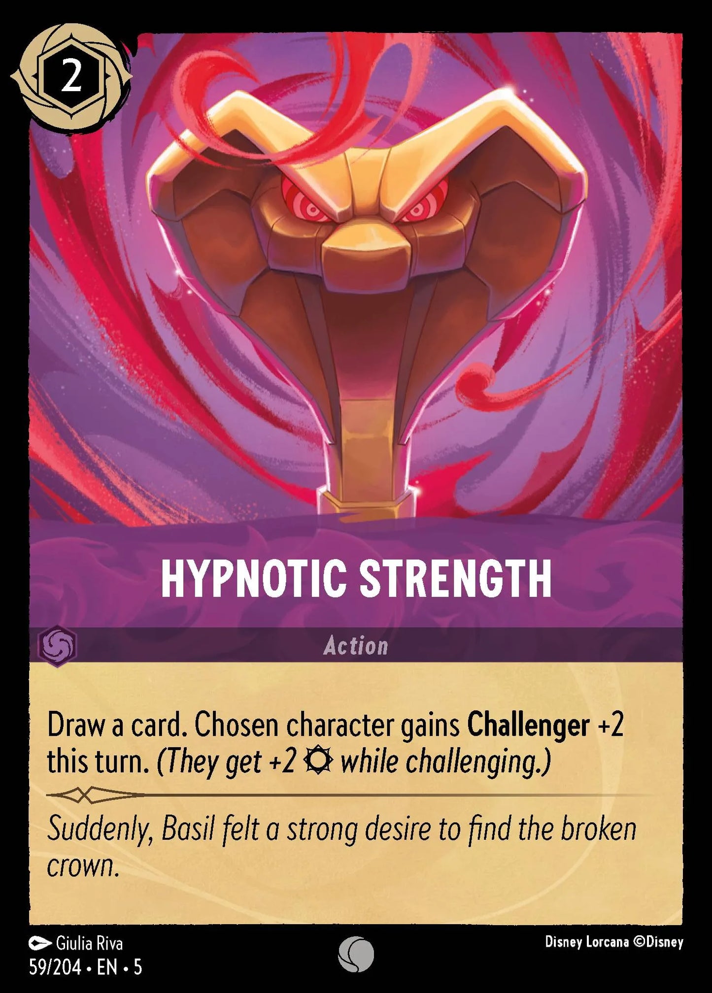 Hypnotic Strength | Shimmering Skies #59 (Near Mint) | Disney Lorcana Single Australia (Near Mint)