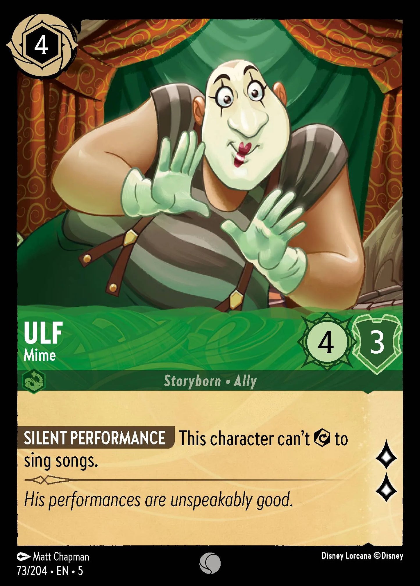 Ulf - Mime | Shimmering Skies #73 (Near Mint) | Disney Lorcana Single Australia (Near Mint)
