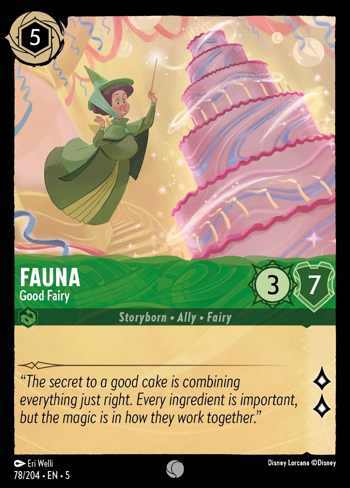 Fauna - Good Fairy | Shimmering Skies #78 (Near Mint Foil) | Disney Lorcana Single Australia (Near Mint)