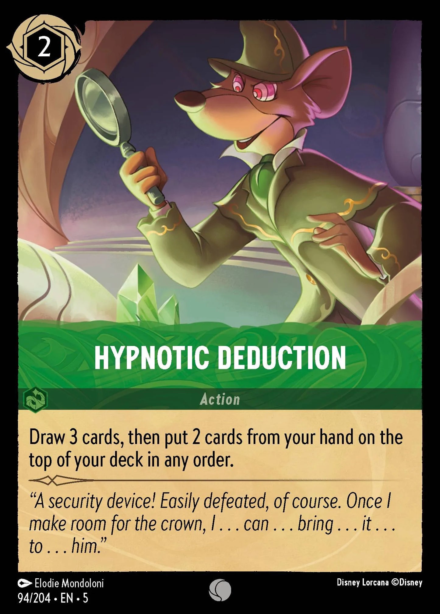 Hypnotic Deduction | Shimmering Skies #94 (Near Mint Foil) | Disney Lorcana Single Australia (Near Mint)
