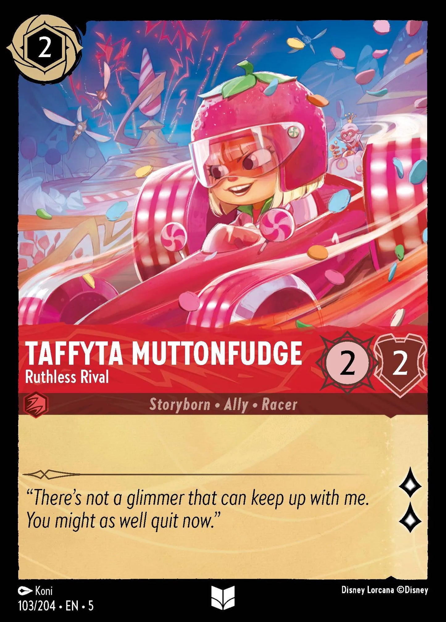 Taffyta Muttonfudge - Ruthless Rival | Shimmering Skies #103 (Near Mint Foil) | Disney Lorcana Single Australia (Near Mint)