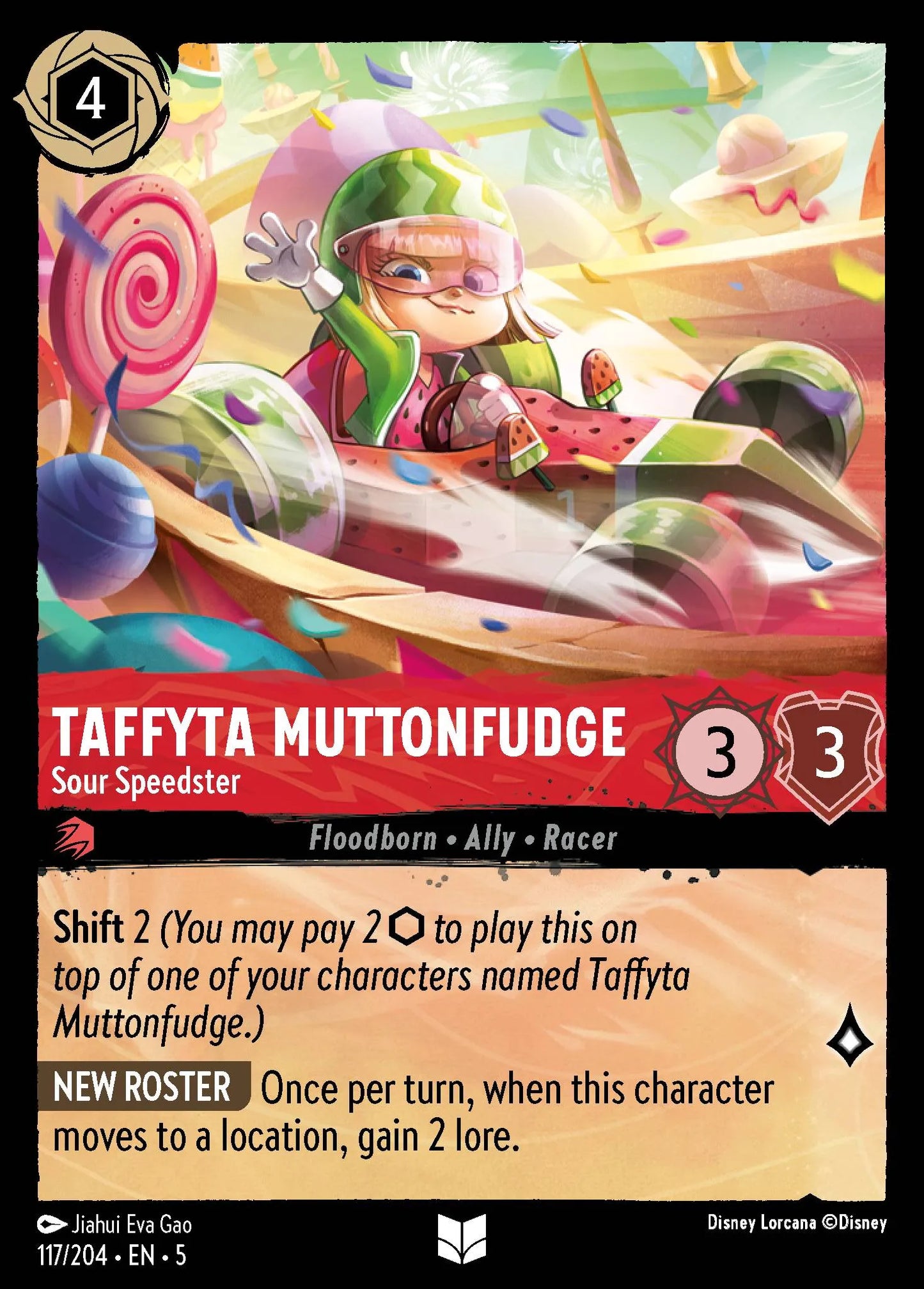Taffyta Muttonfudge - Sour Speedster | Shimmering Skies #117 (Near Mint) | Disney Lorcana Single Australia (Near Mint)