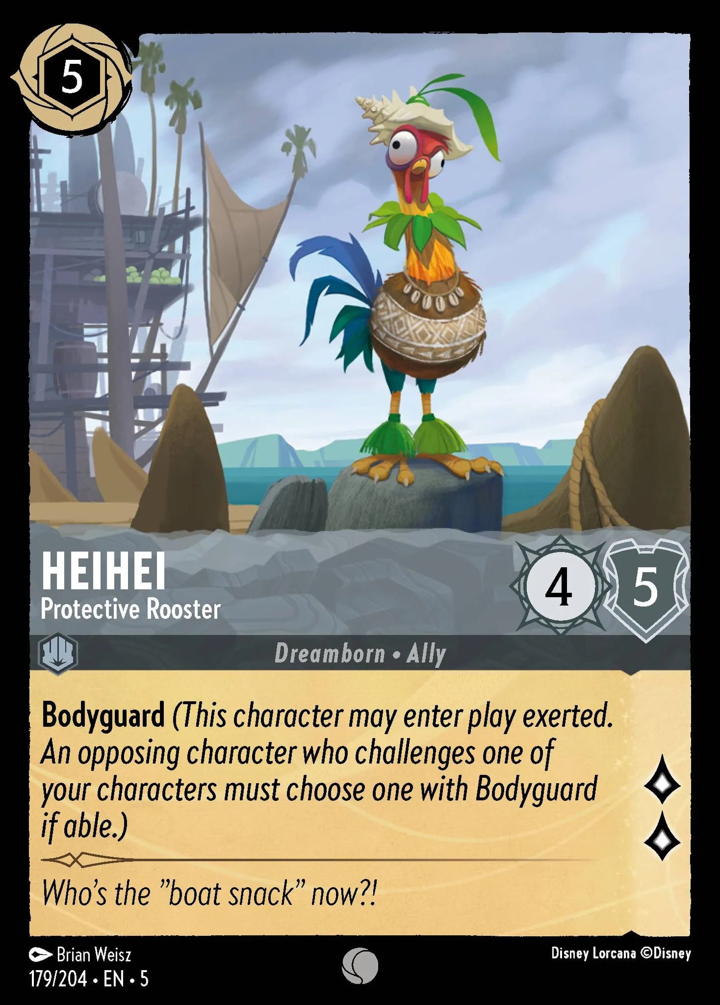HeiHei - Protective Rooster | Shimmering Skies #179 (Near Mint) | Disney Lorcana Single Australia (Near Mint)