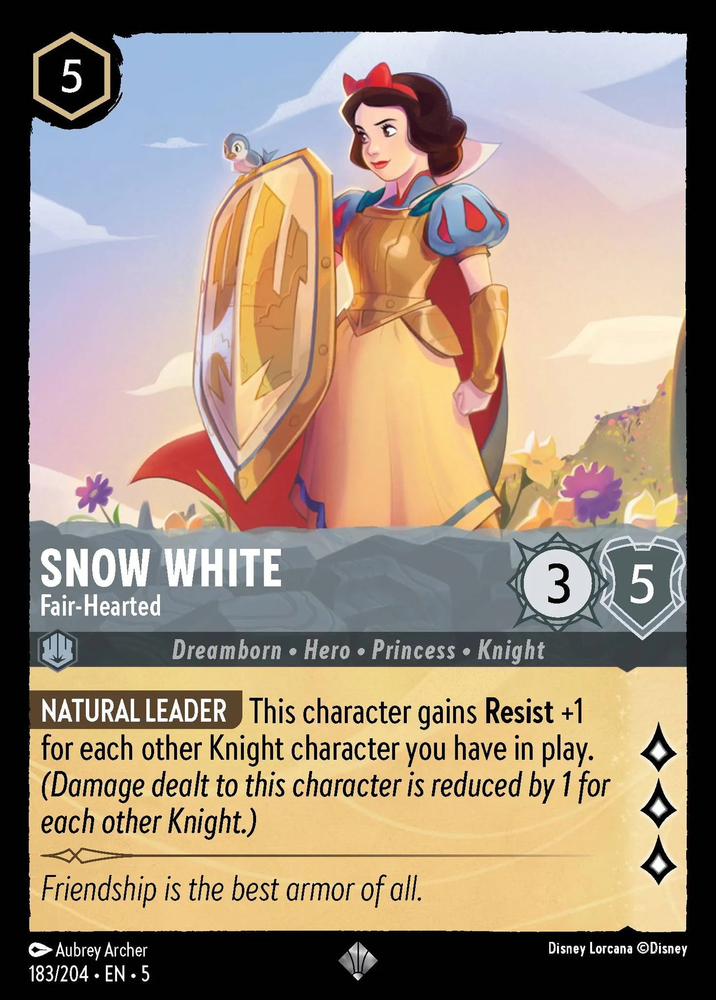 Snow White - Fair-Hearted | Shimmering Skies #183 (Near Mint) | Disney Lorcana Single Australia (Near Mint)