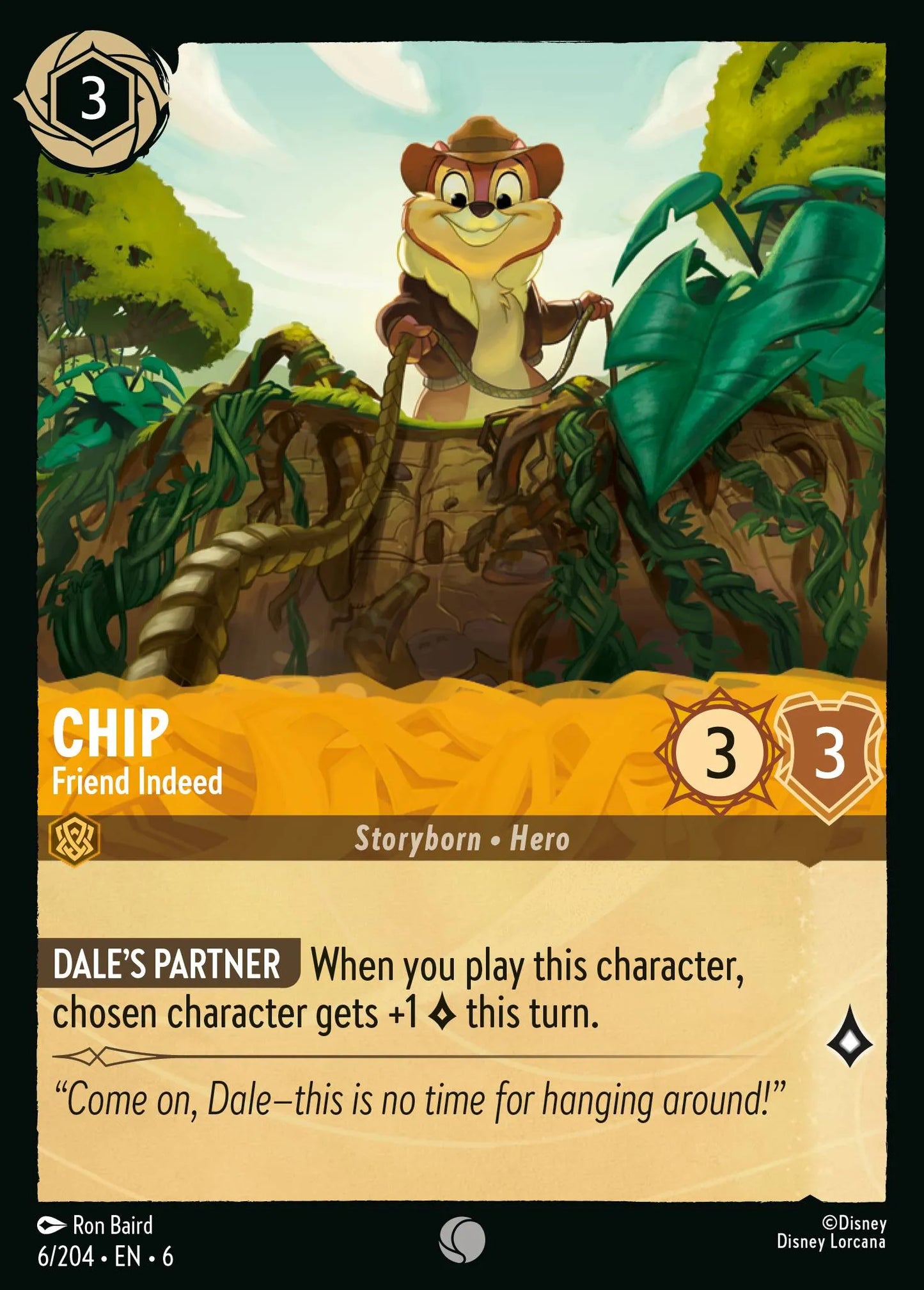 Chip - Friend Indeed | Azurite Sea #6 (Near Mint) | Disney Lorcana Single Australia (Near Mint)