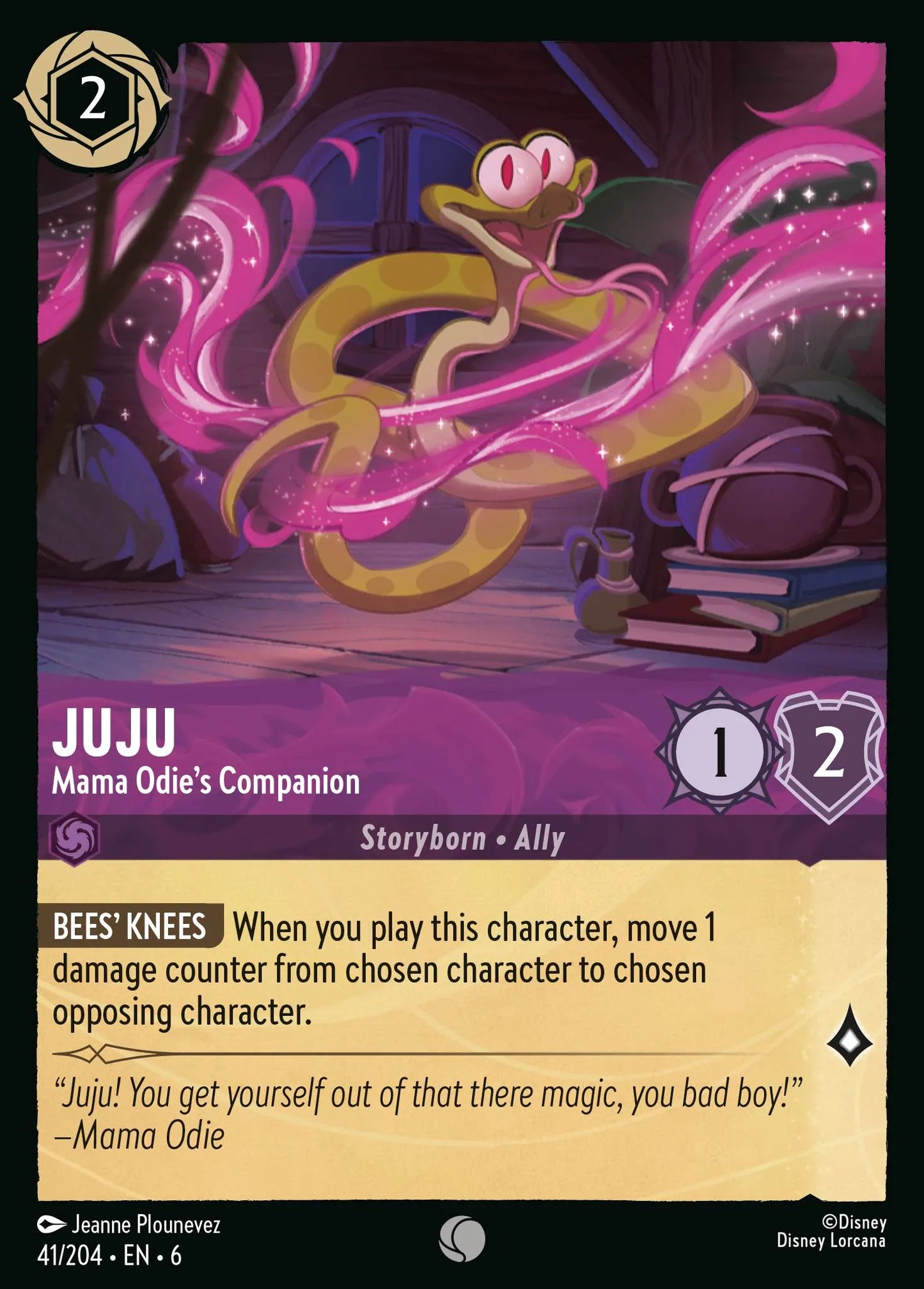 Juju - Mama Odie's Companion | Azurite Sea #41 (Near Mint Foil) | Disney Lorcana Single Australia (Near Mint)