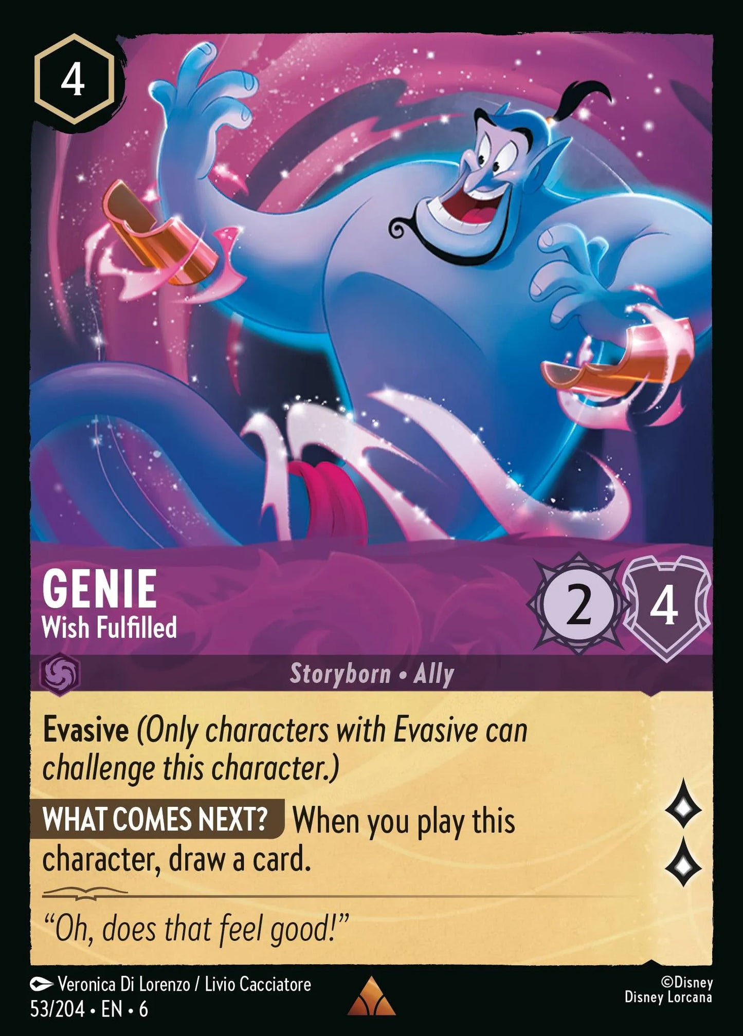 Genie - Wish Fulfilled | Azurite Sea #53 (Near Mint Foil) | Disney Lorcana Single Australia (Near Mint)