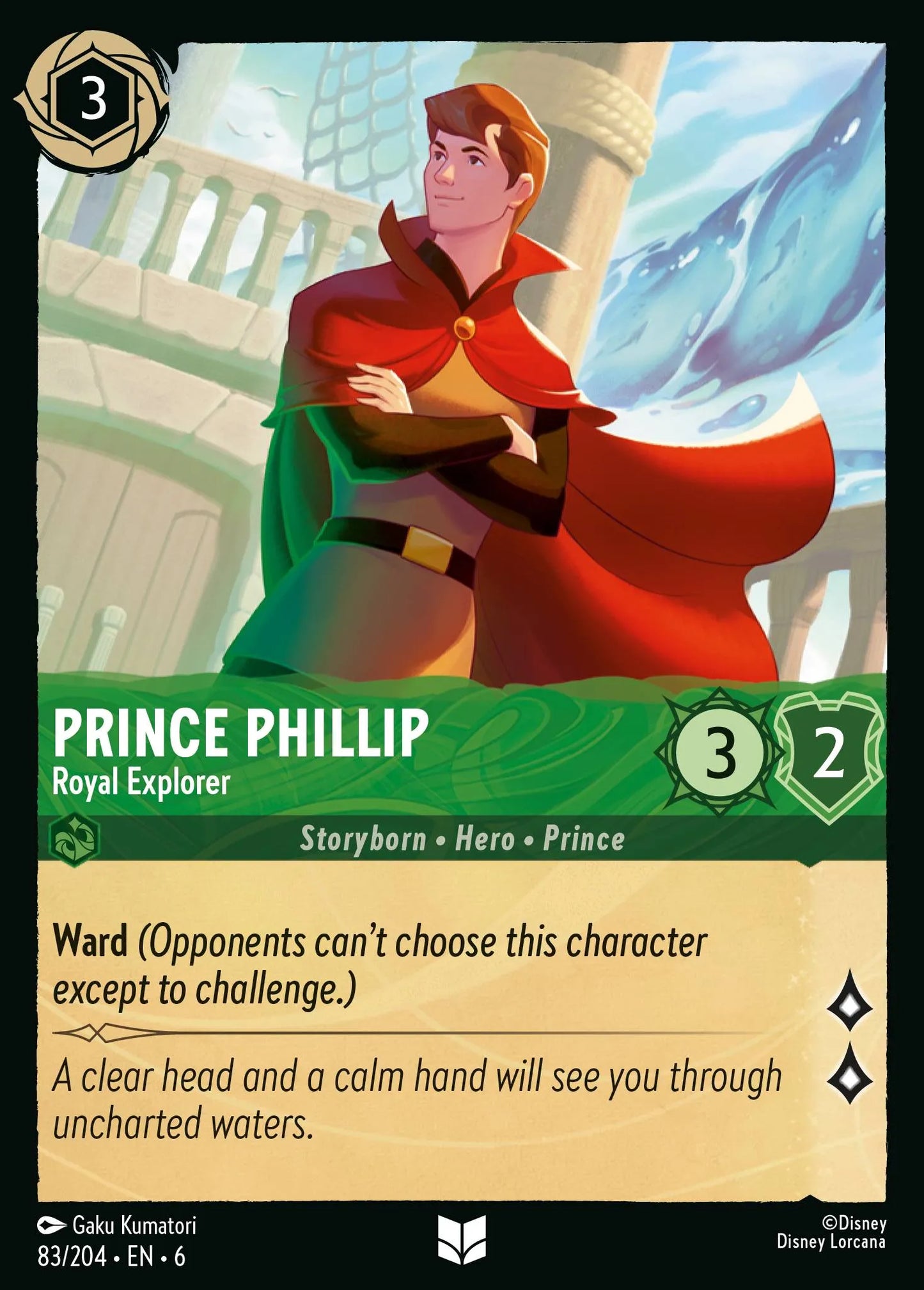 Prince Phillip - Royal Explorer | Azurite Sea #83 (Near Mint) | Disney Lorcana Single Australia (Near Mint)