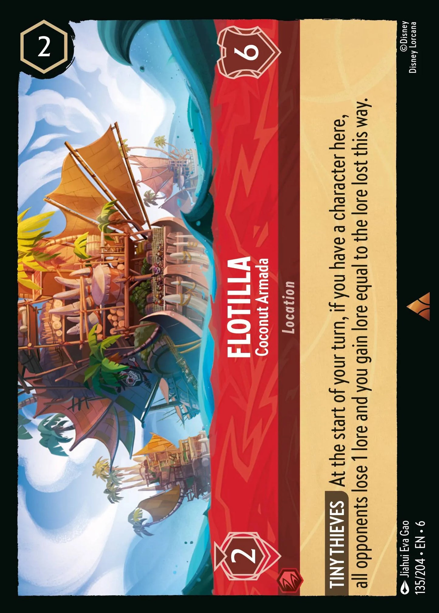 Flotilla - Coconut Armada | Azurite Sea #135 (Near Mint Foil) | Disney Lorcana Single Australia (Near Mint)