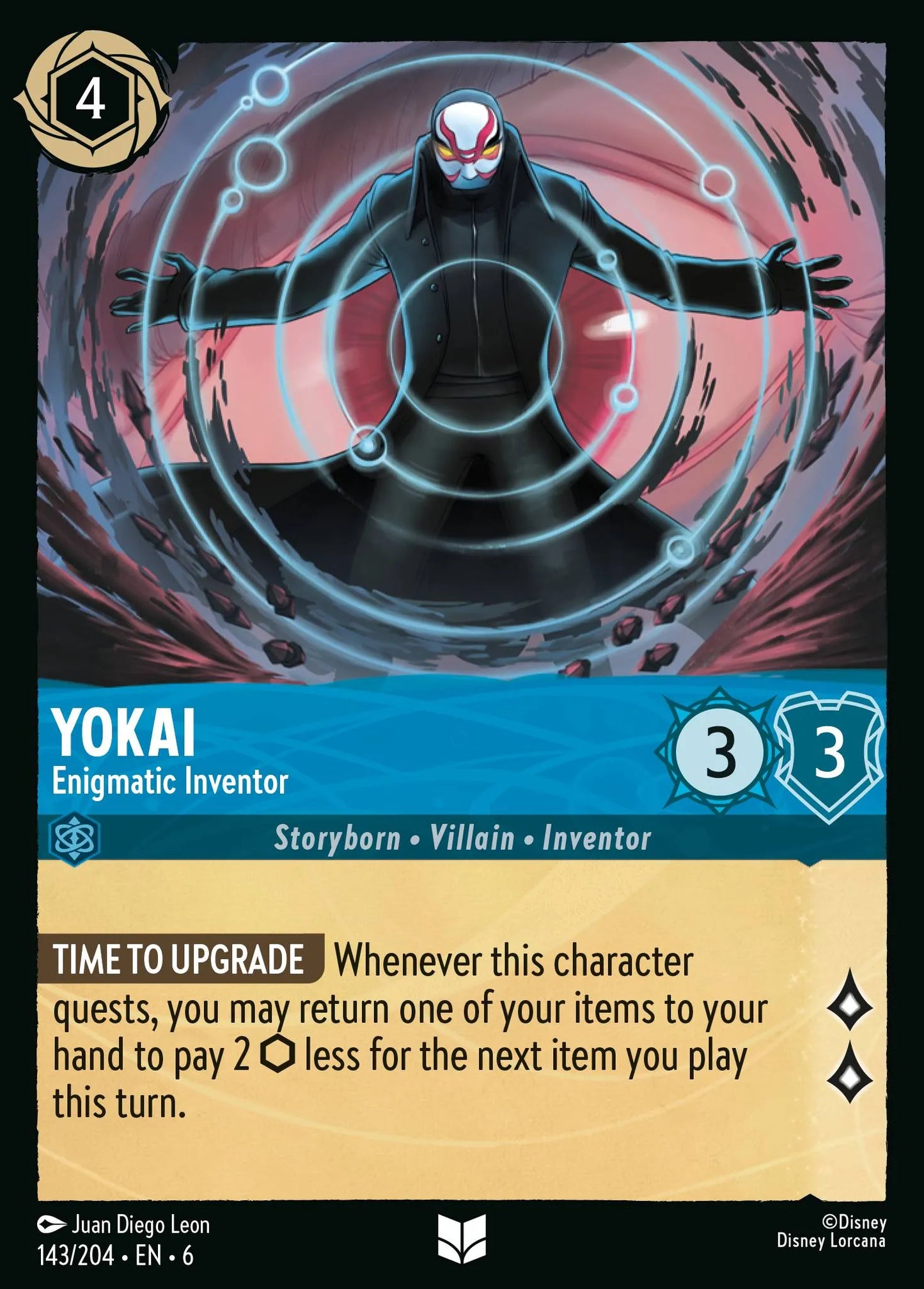 Yokai - Enigmatic Inventor | Azurite Sea #143 (Near Mint Foil) | Disney Lorcana Single Australia (Near Mint)