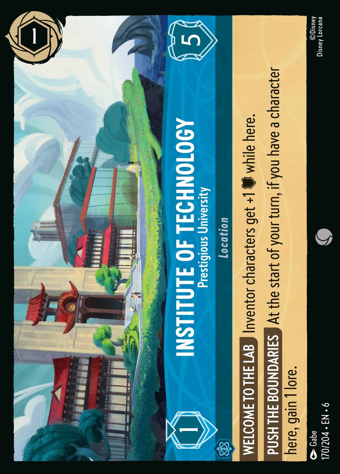 Institute of Technology - Prestigious University | Azurite Sea #170 (Near Mint Foil) | Disney Lorcana Single Australia (Near Mint)