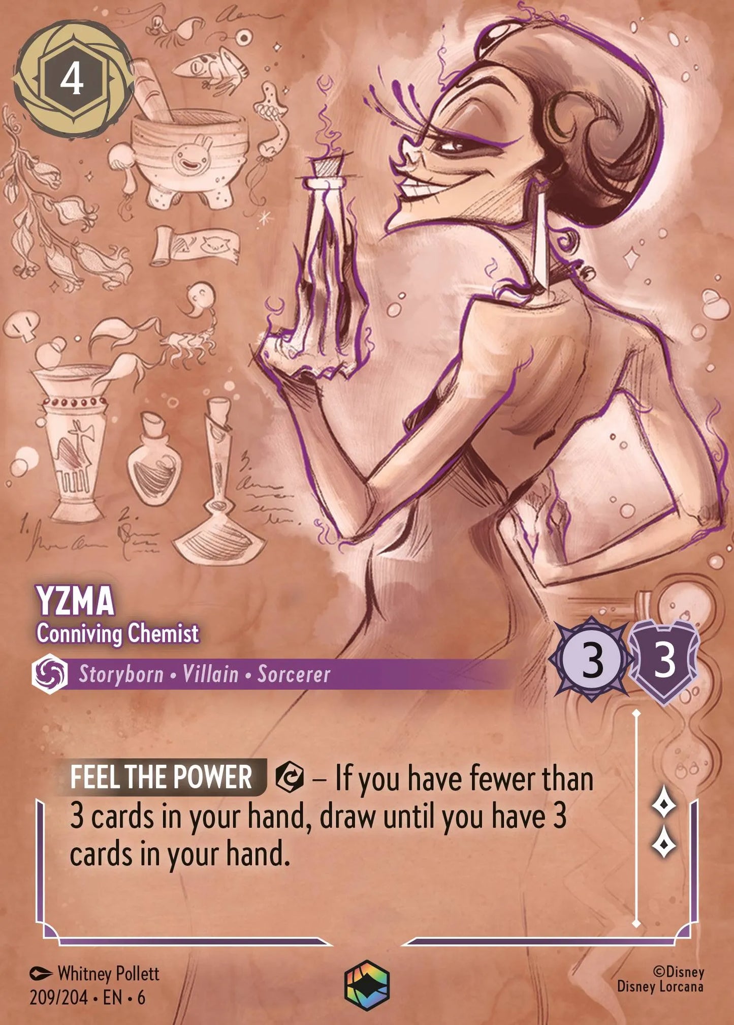 Yzma - Conniving Chemist | Azurite Sea #209 (Near Mint) | Disney Lorcana Single Australia (Near Mint)