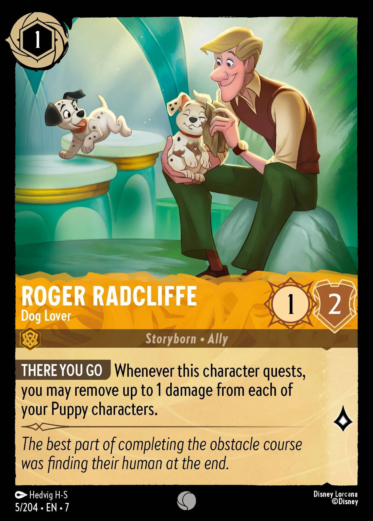 Roger Radcliffe - Dog Lover | Archazia's Island #5 (Near Mint) | Disney Lorcana Single Australia (Near Mint)