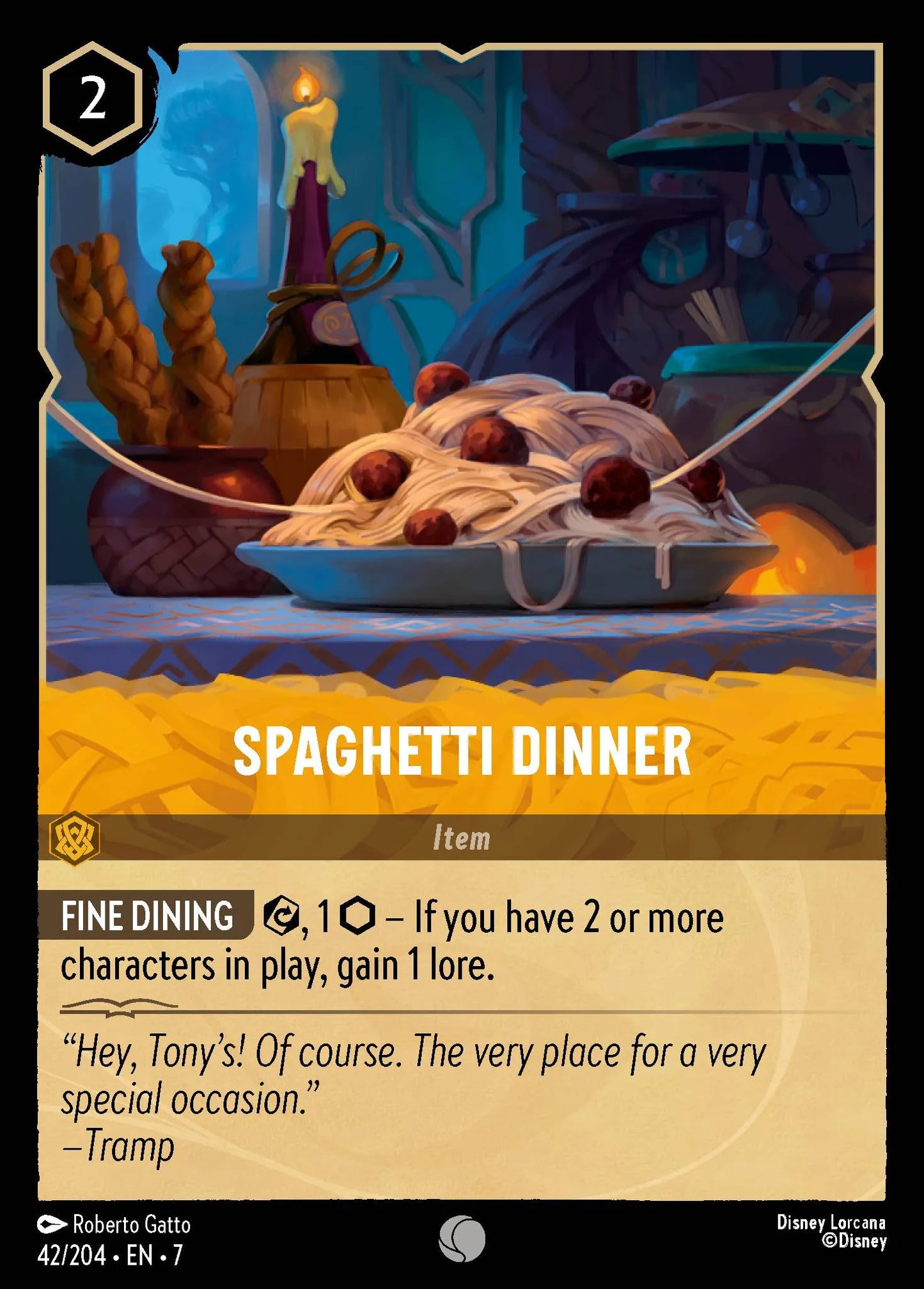 Spaghetti Dinner | Archazia's Island #42 (Near Mint) | Disney Lorcana Single Australia (Near Mint)