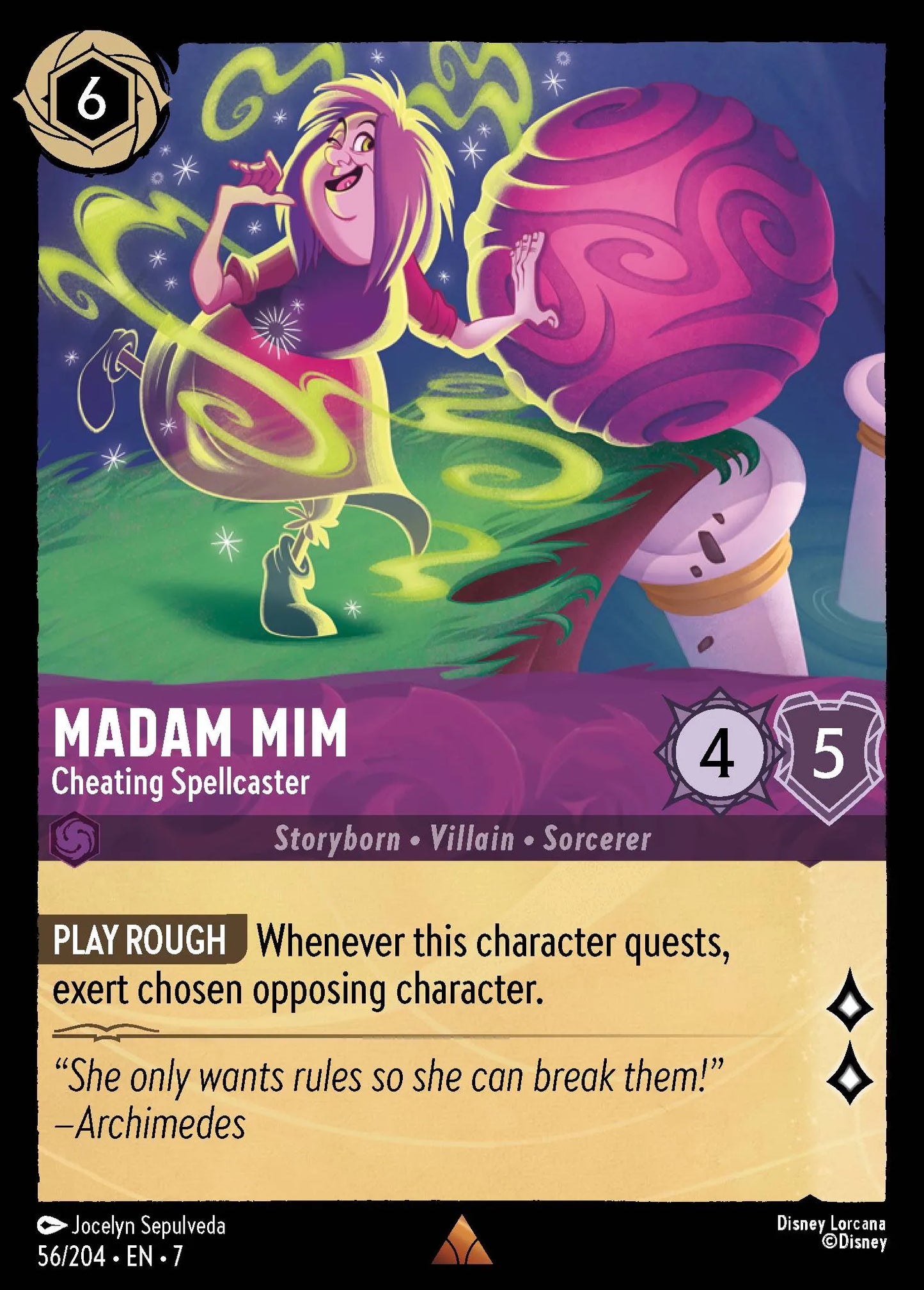 Madam Mim - Cheating Spellcaster | Archazia's Island #56 (Near Mint Foil) | Disney Lorcana Single Australia (Near Mint)