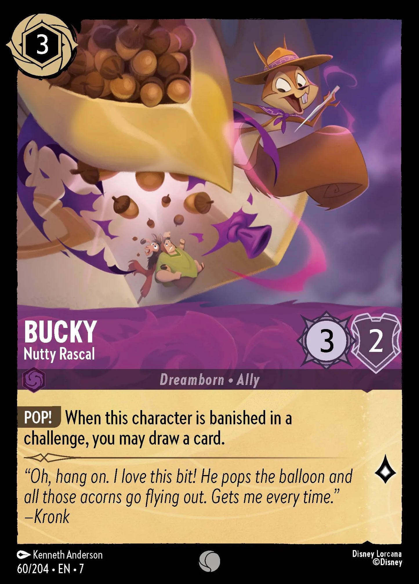 Bucky - Nutty Rascal | Archazia's Island #60 (Near Mint Foil) | Disney Lorcana Single Australia (Near Mint)
