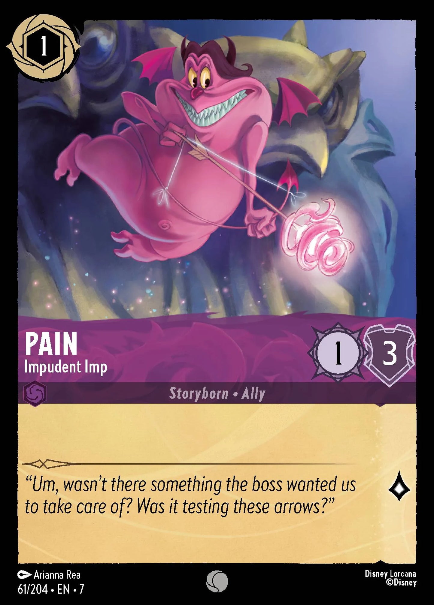 Pain - Impudent Imp | Archazia's Island #61 (Near Mint) | Disney Lorcana Single Australia (Near Mint)