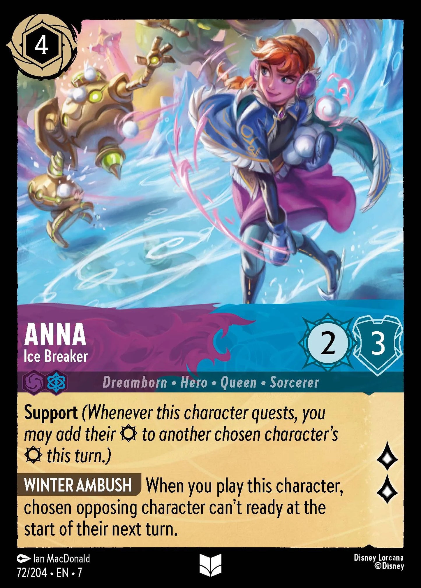 Anna - Ice Breaker | Archazia's Island #72 (Near Mint) | Disney Lorcana Single Australia (Near Mint)