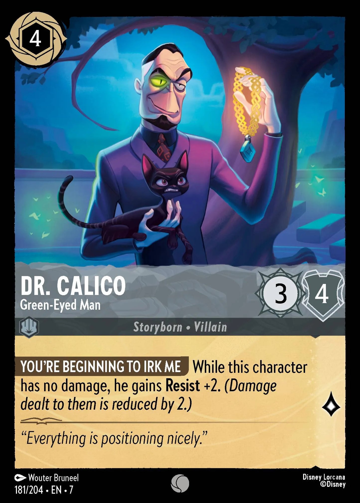 Dr. Calico - Green-Eyed Man | Archazia's Island #181 (Near Mint Foil) | Disney Lorcana Single Australia (Near Mint)