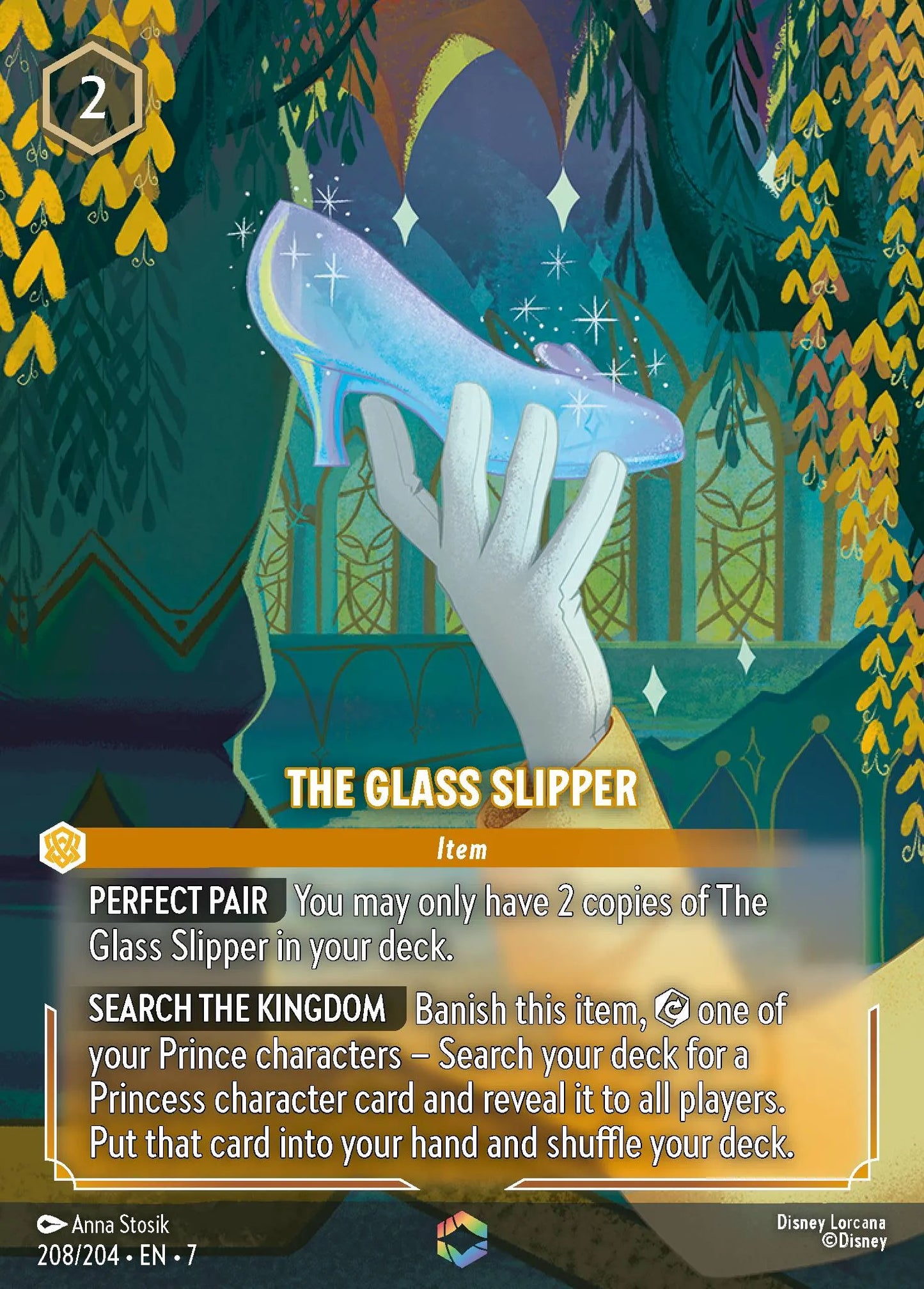 The Glass Slipper | Archazia's Island #208 (Near Mint) | Disney Lorcana Single Australia (Near Mint)
