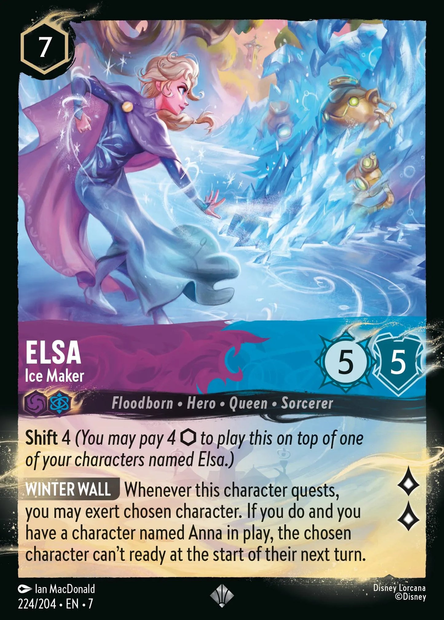 Elsa - Ice Maker | Archazia's Island #224 (Near Mint) | Disney Lorcana Single Australia (Near Mint)