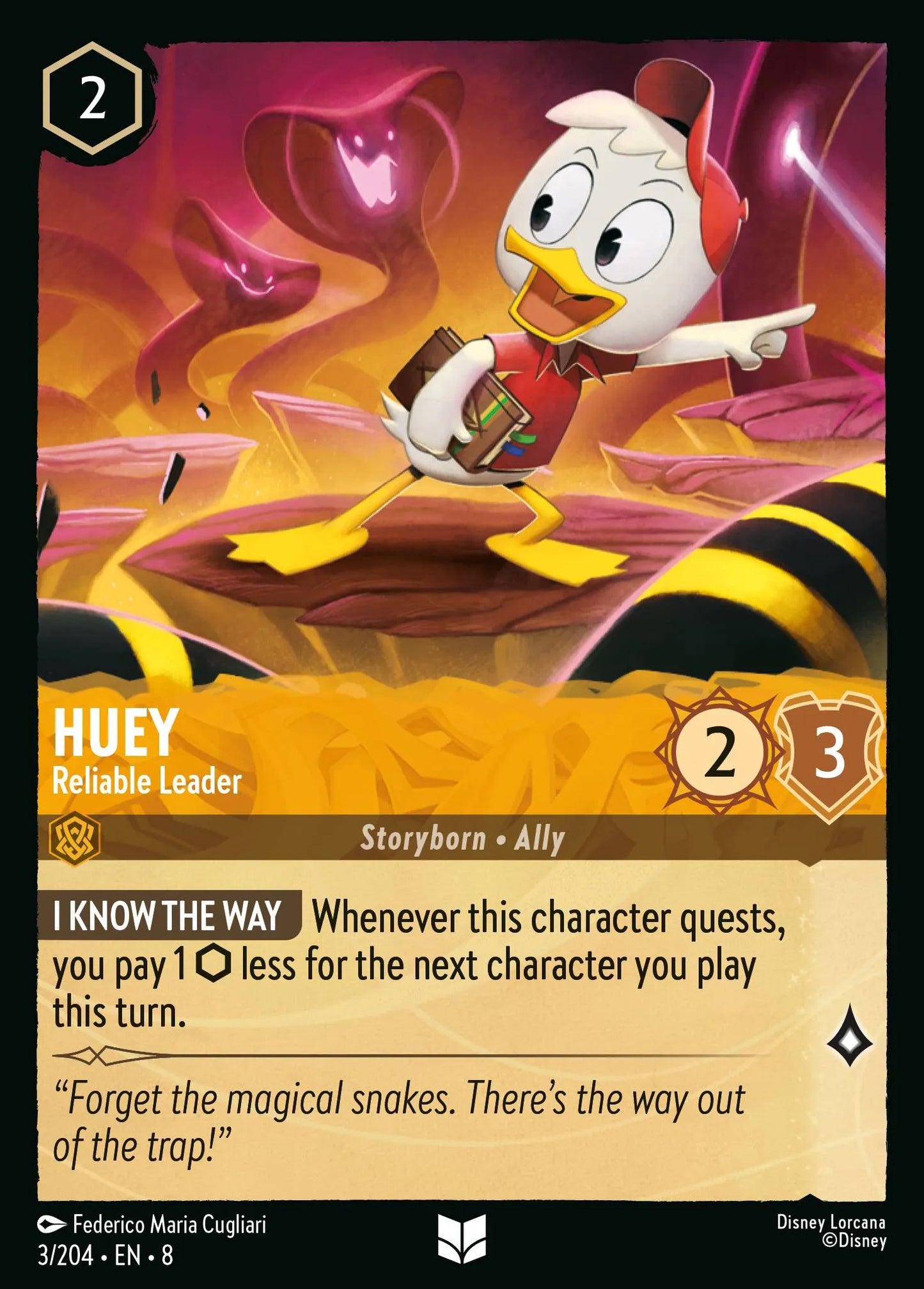 Huey - Reliable Leader | Reign of Jafar #3 (Near Mint Foil) | Disney Lorcana Single Australia (Near Mint)