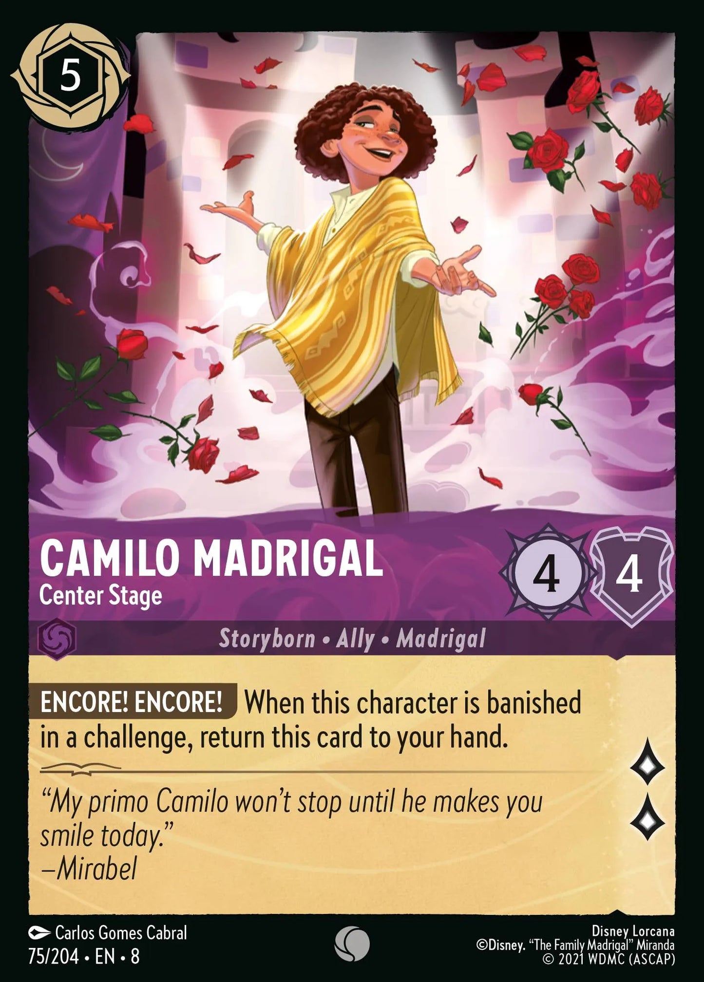 Camilo Madrigal - Center Stage | Reign of Jafar #75 (Near Mint Foil) | Disney Lorcana Single Australia (Near Mint)