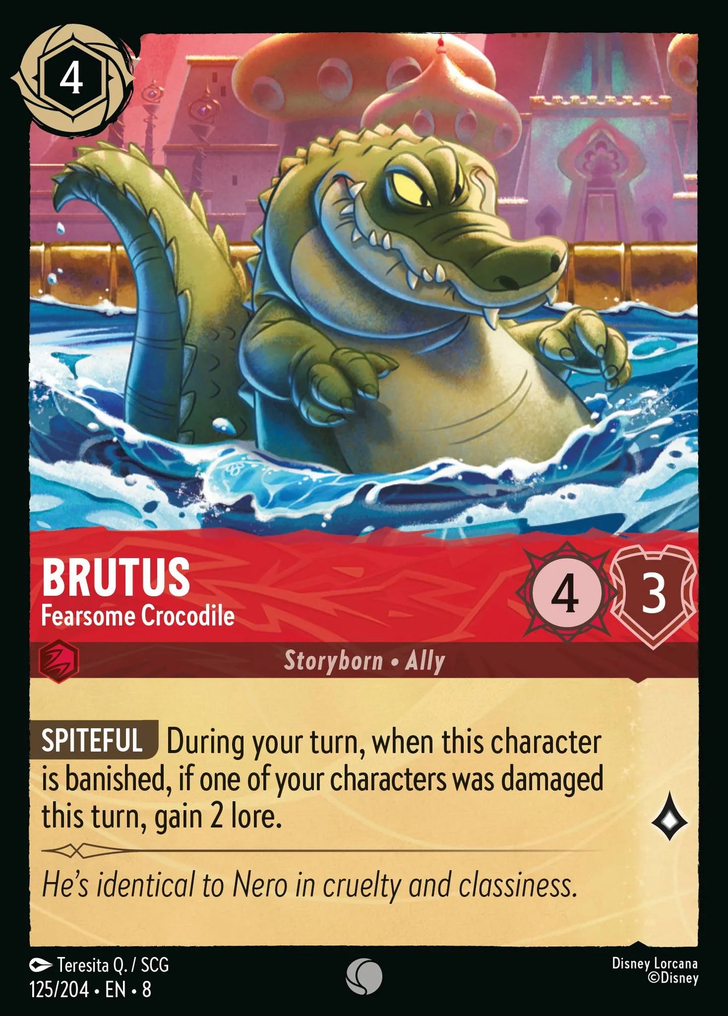 Brutus - Fearsome Crocodile | Reign of Jafar #125 (Near Mint) | Disney Lorcana Single Australia (Near Mint)
