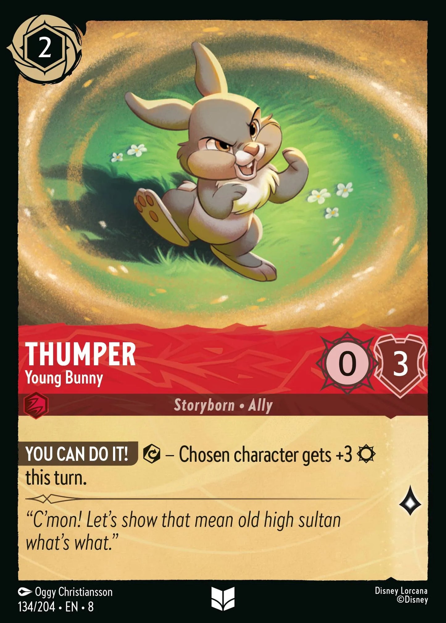 Thumper - Young Bunny | Reign of Jafar #134 (Near Mint Foil) | Disney Lorcana Single Australia (Near Mint)