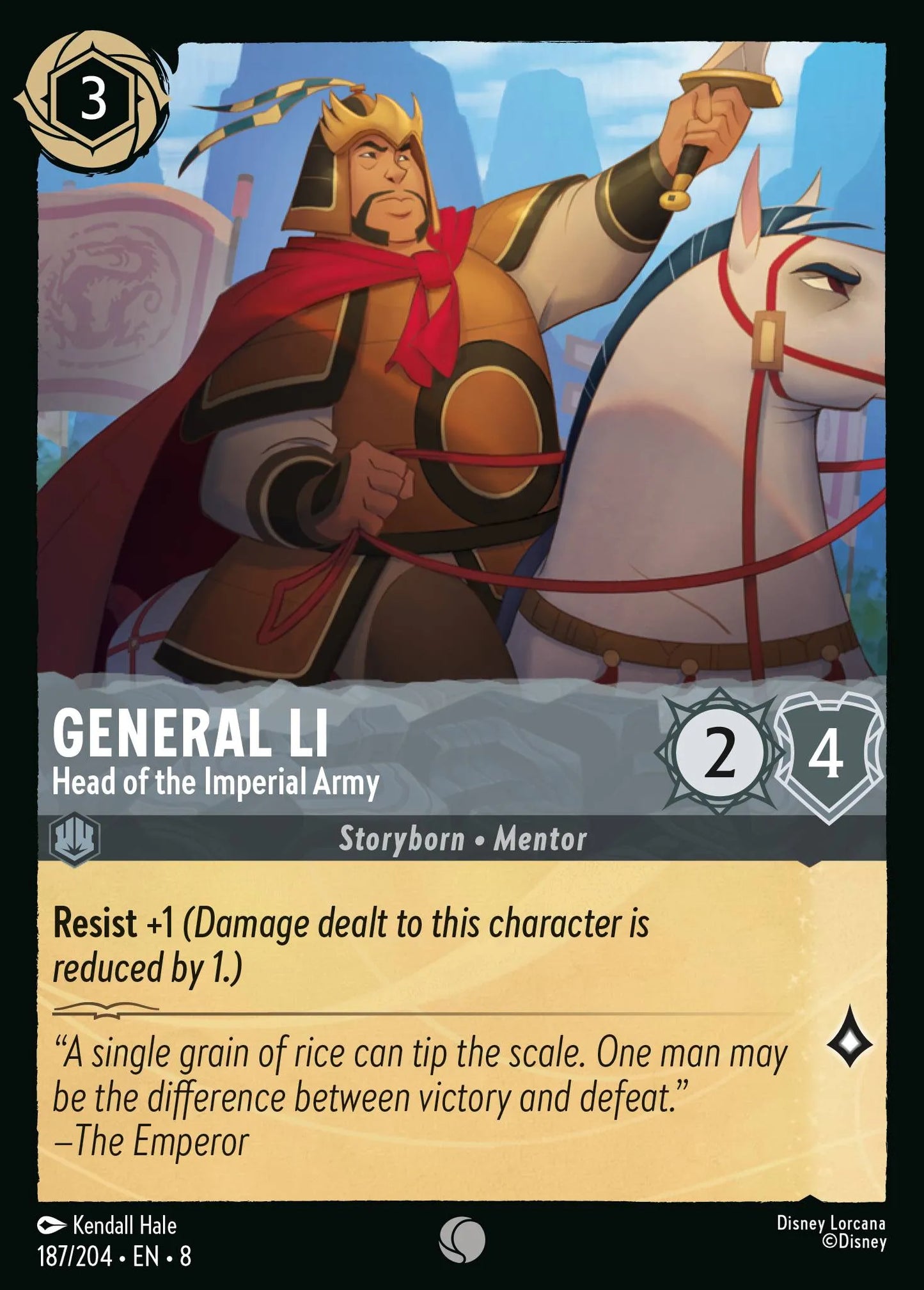 General Li - Head of the Imperial Army | Reign of Jafar #187 (Near Mint Foil) | Disney Lorcana Single Australia (Near Mint)