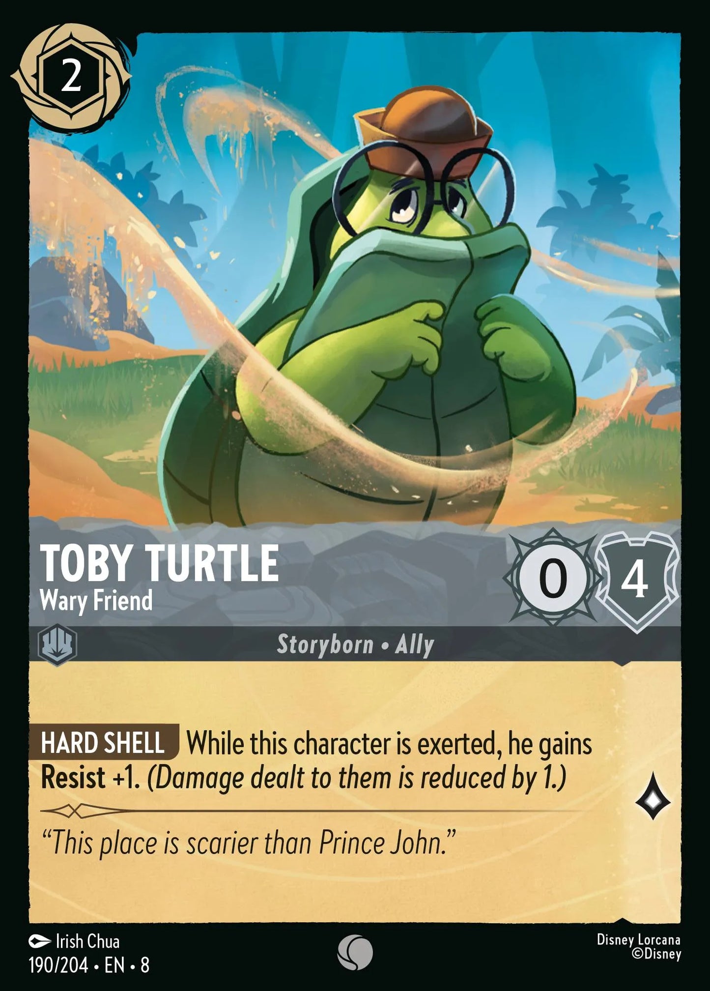 Toby Turtle - Wary Friend | Reign of Jafar #190 (Near Mint) | Disney Lorcana Single Australia (Near Mint)