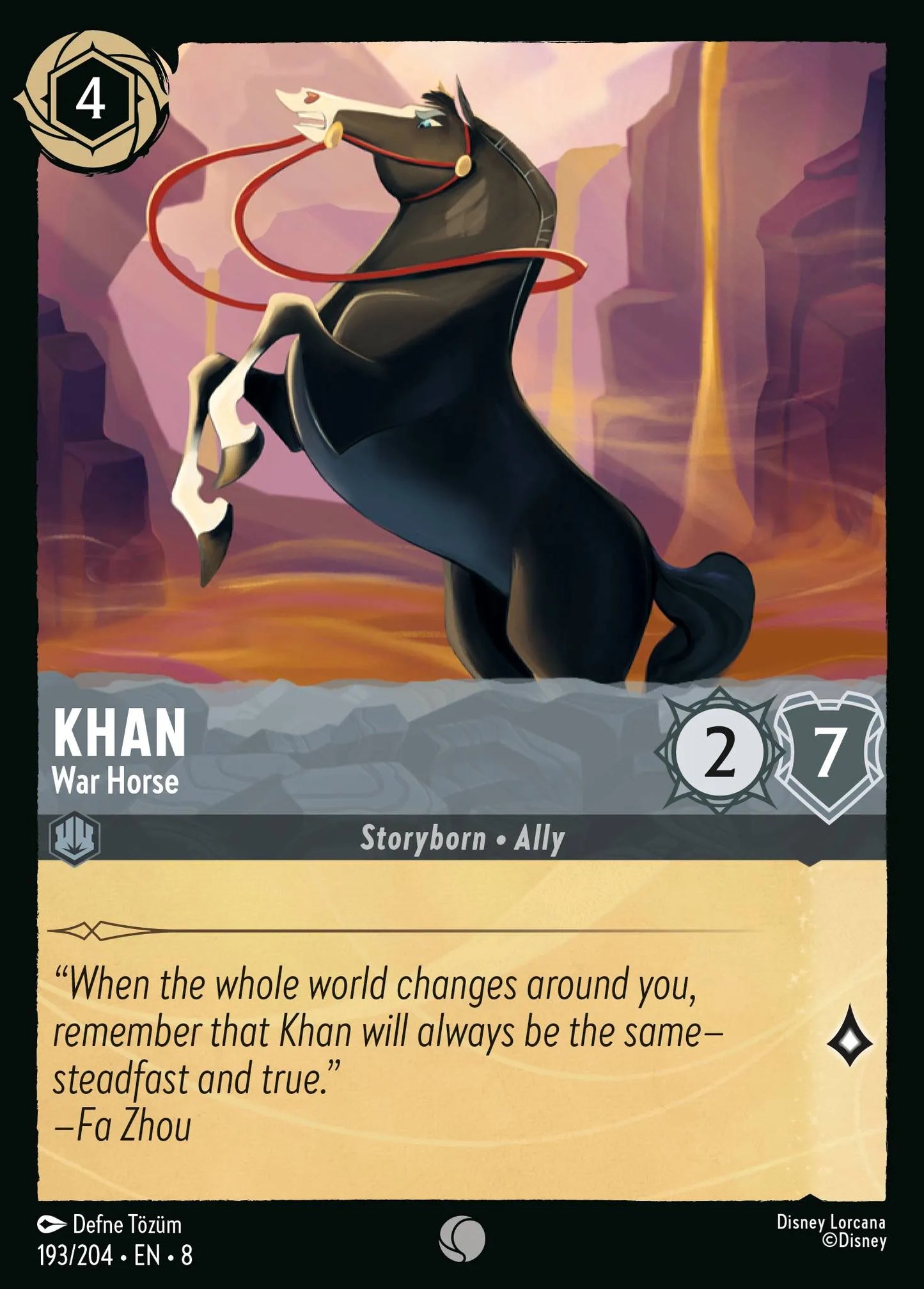 Khan - War Horse | Reign of Jafar #193 (Near Mint) | Disney Lorcana Single Australia (Near Mint)