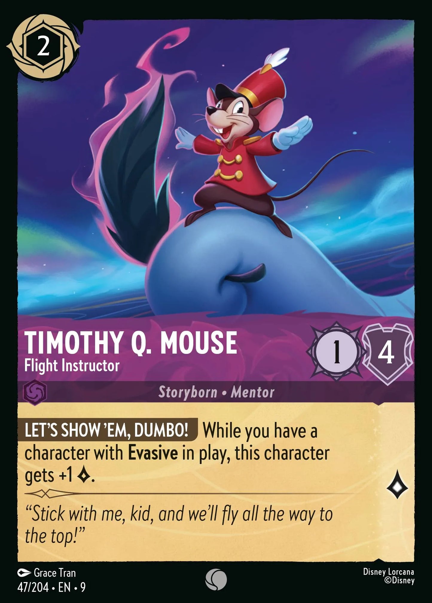 Timothy Q. Mouse - Flight Instructor | Fabled #47 (Near Mint) | Disney Lorcana Single Australia (Near Mint)