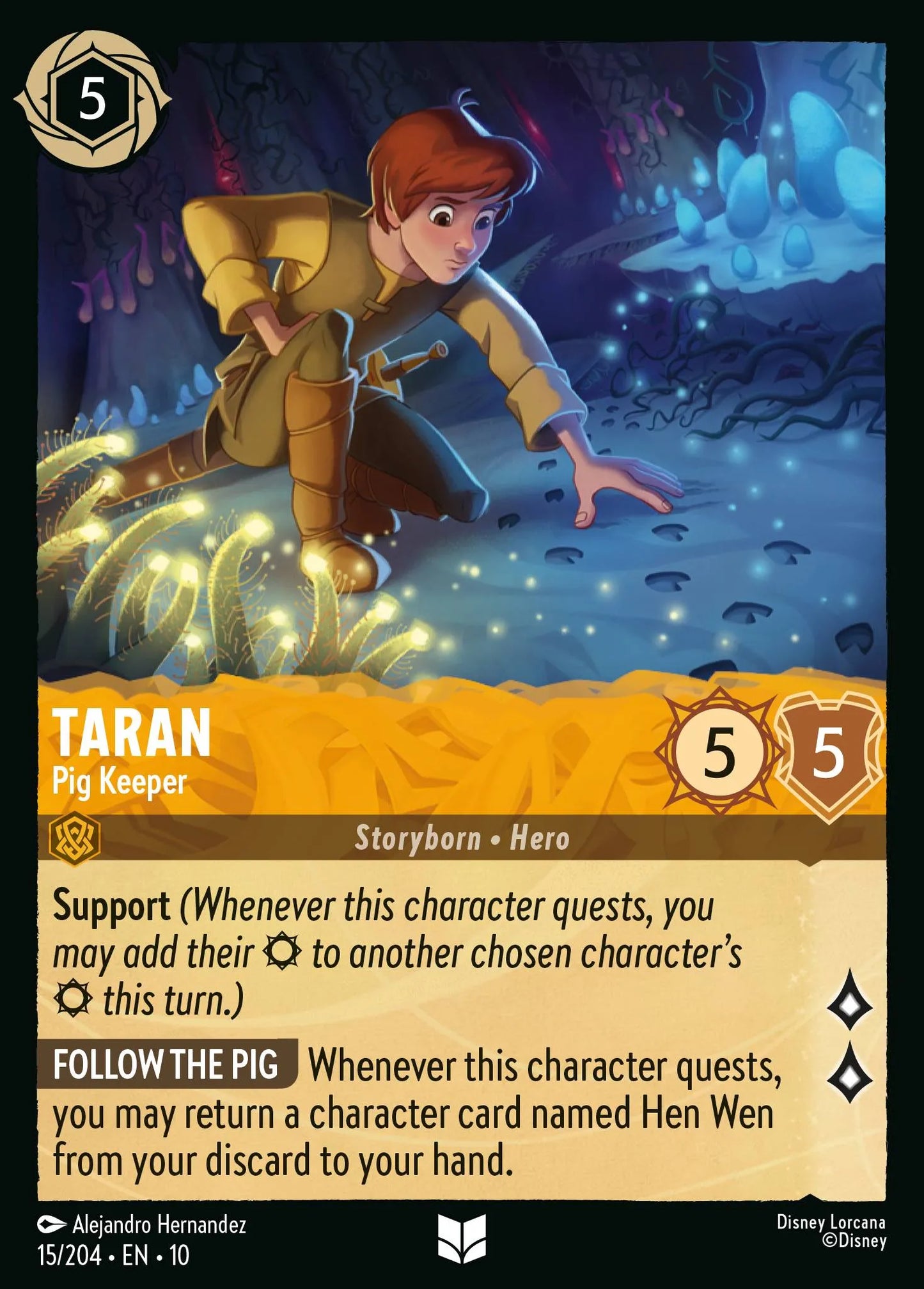 Taran - Pig Keeper | Whispers in the Well #15 (Near Mint Foil) | Disney Lorcana Single Australia (Near Mint)