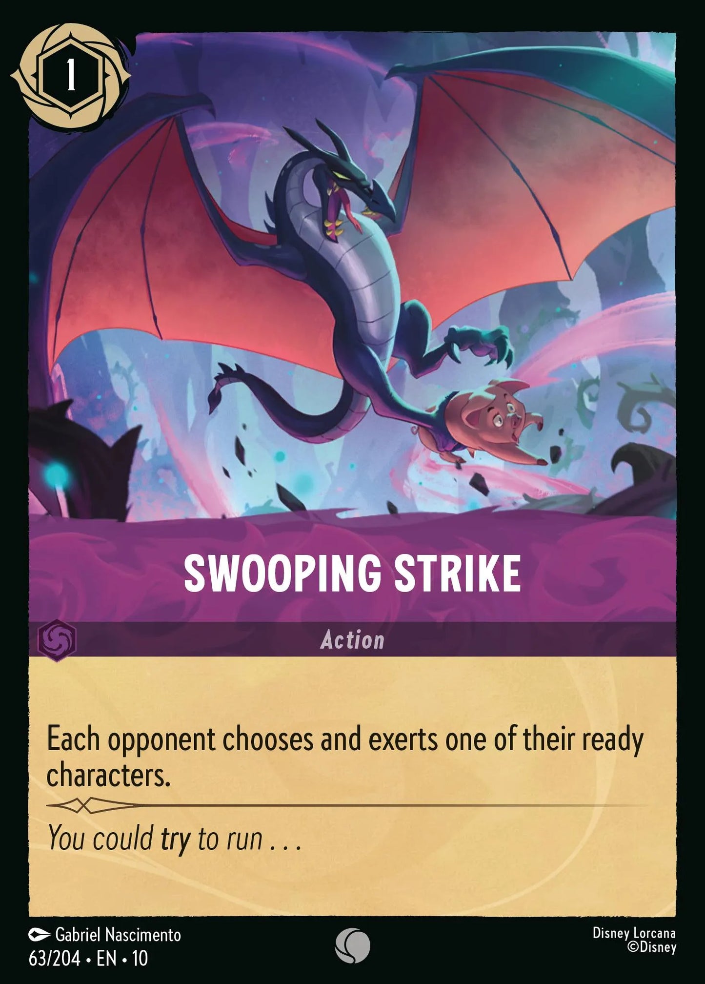 Swooping Strike | Whispers in the Well #63 (Near Mint Foil) | Disney Lorcana Single Australia (Near Mint)