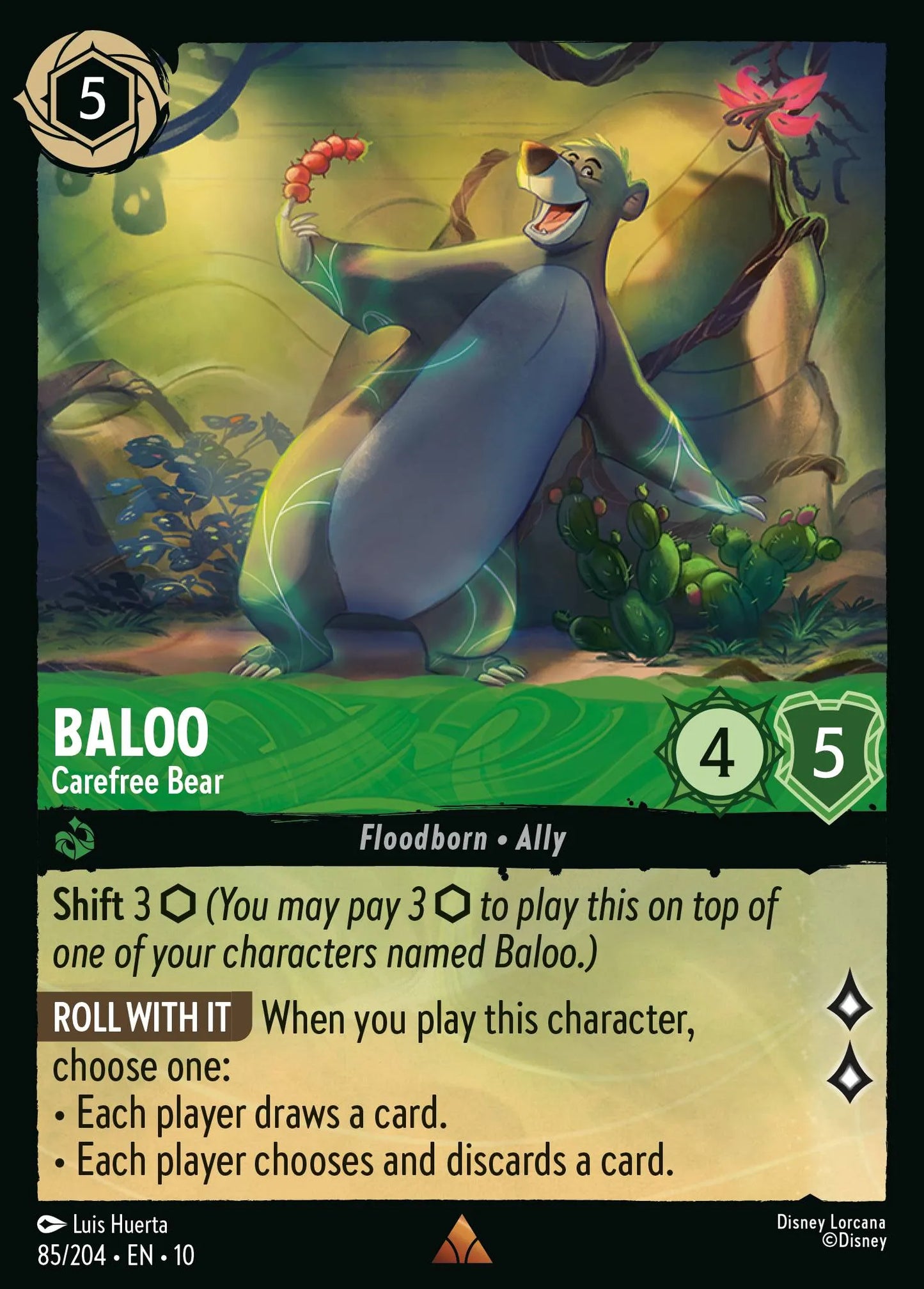 Baloo - Carefree Bear | Whispers in the Well #85 (Near Mint) | Disney Lorcana Single Australia (Near Mint)
