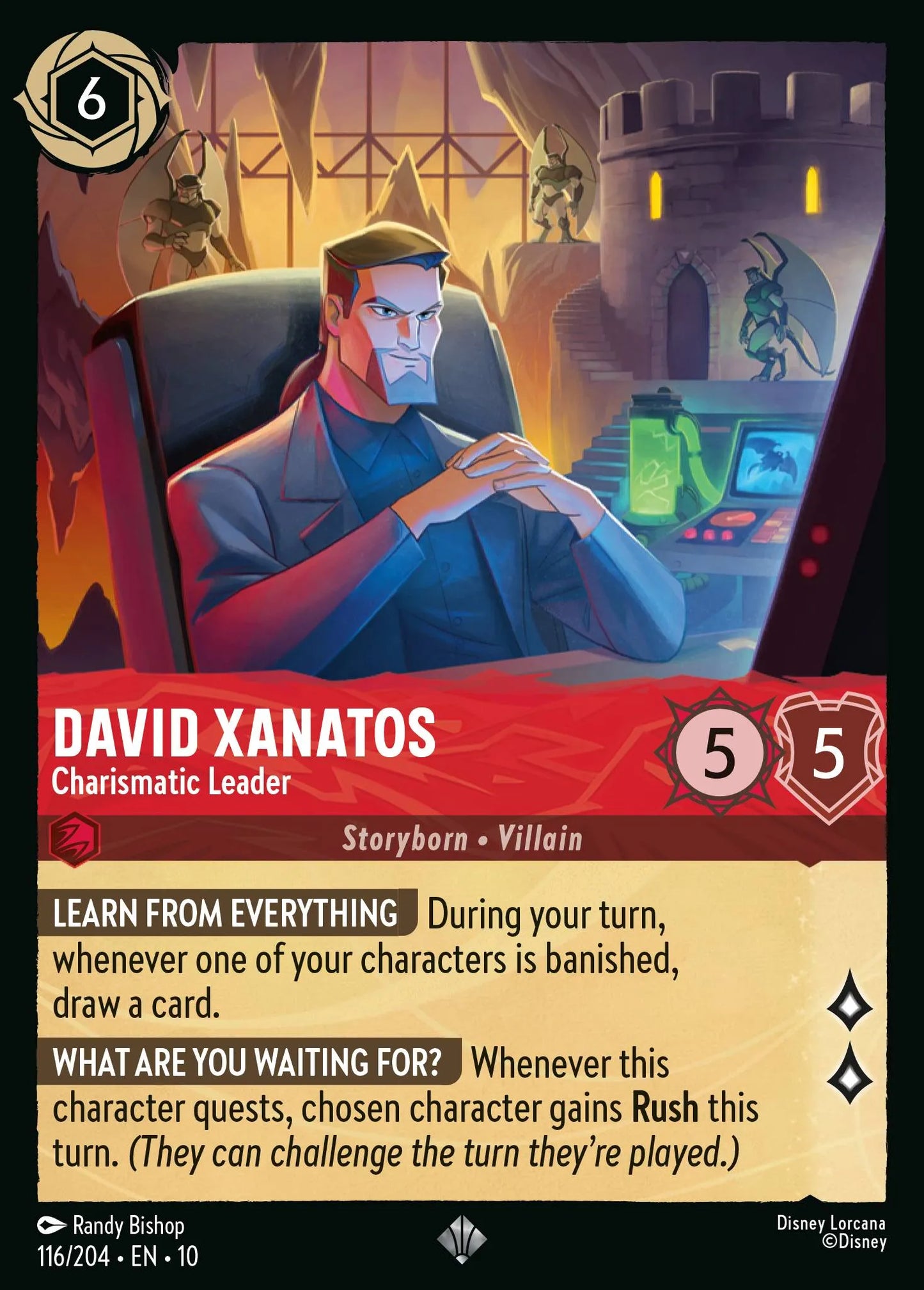 David Xanatos - Charismatic Leader | Whispers in the Well #116 (Near Mint) | Disney Lorcana Single Australia (Near Mint)