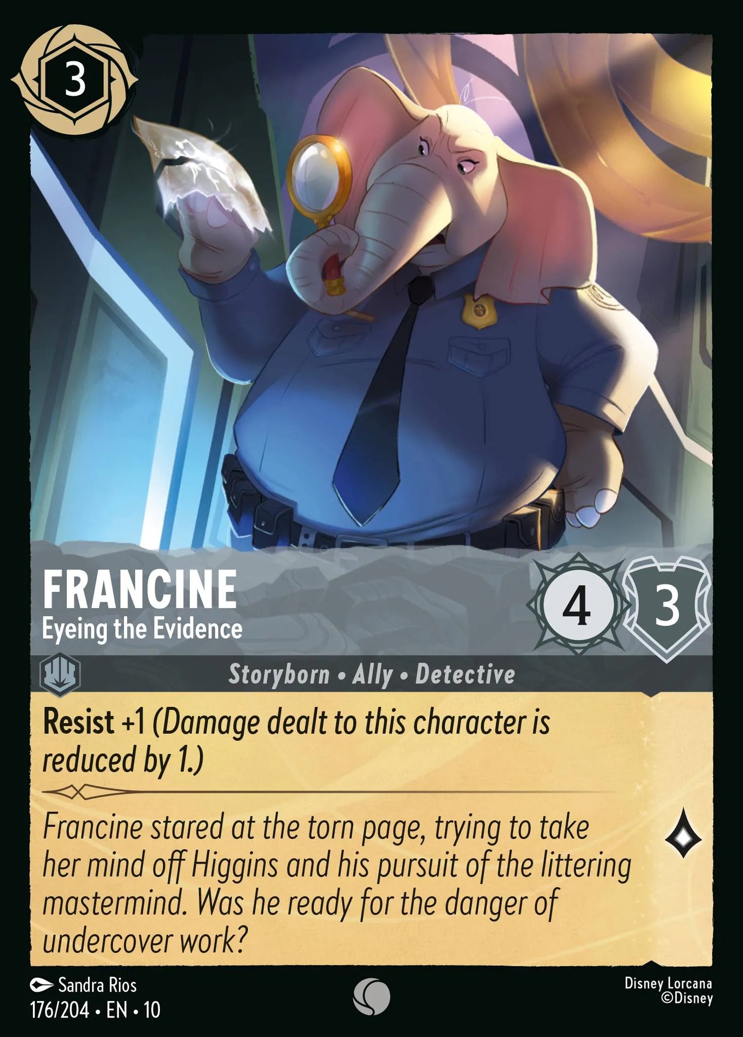 Francine - Eyeing the Evidence | Whispers in the Well #176 (Near Mint) | Disney Lorcana Single Australia (Near Mint)