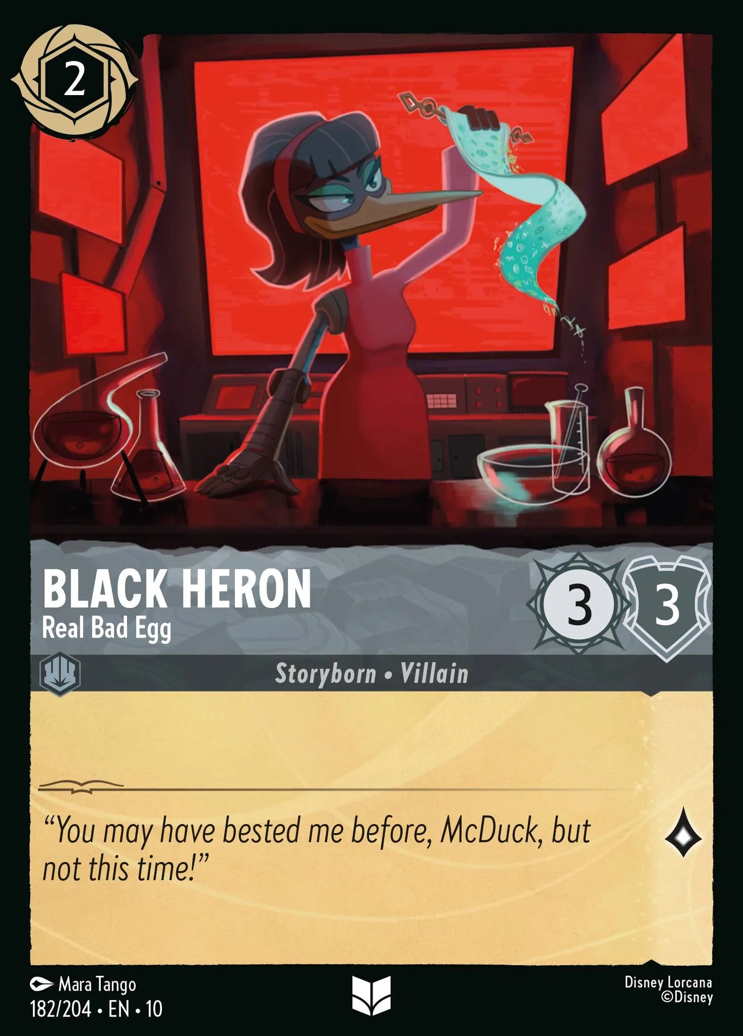 Black Heron - Real Bad Egg | Whispers in the Well #182 (Near Mint) | Disney Lorcana Single Australia (Near Mint)