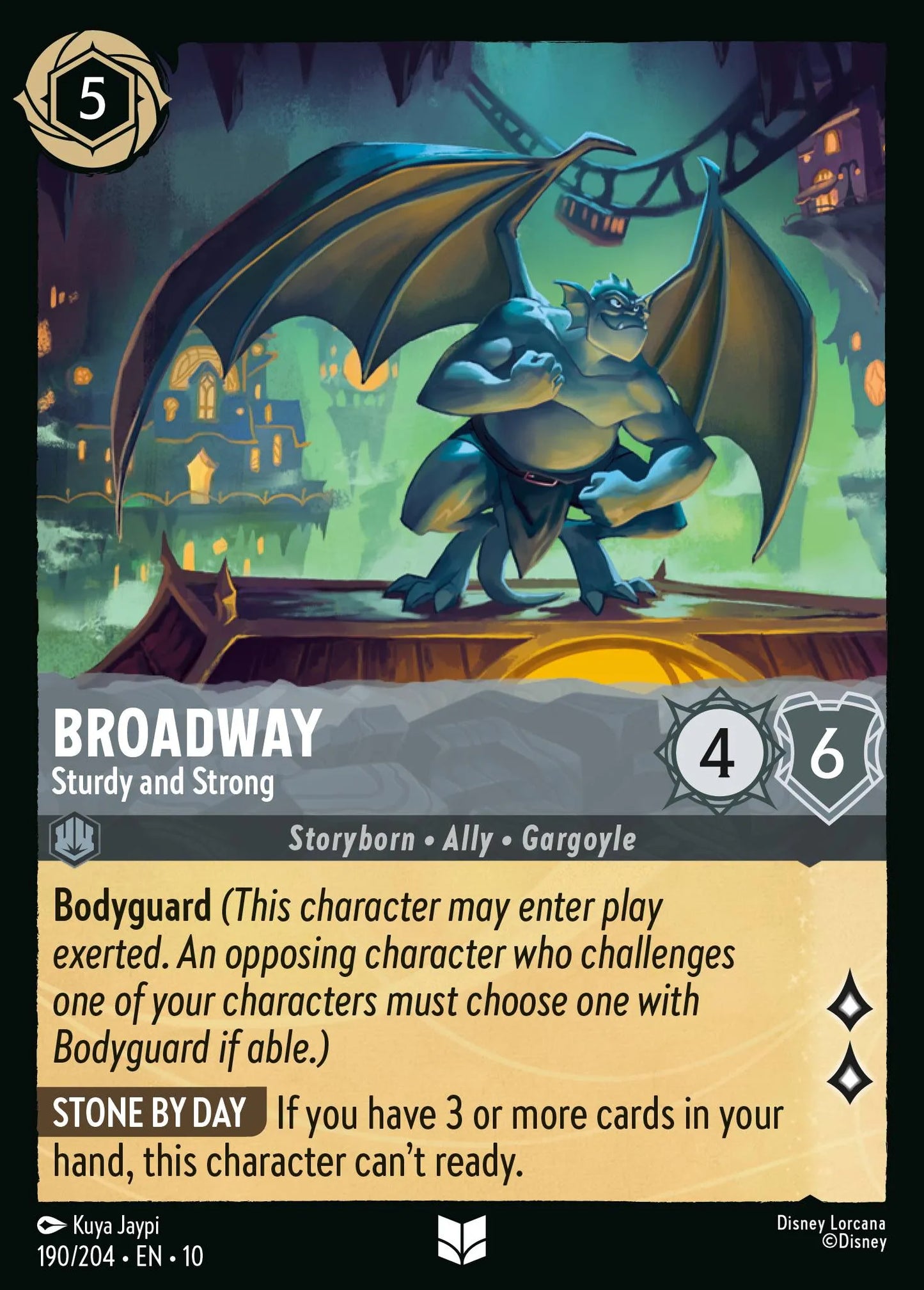 Broadway - Sturdy and Strong | Whispers in the Well #190 (Near Mint Foil) | Disney Lorcana Single Australia (Near Mint)