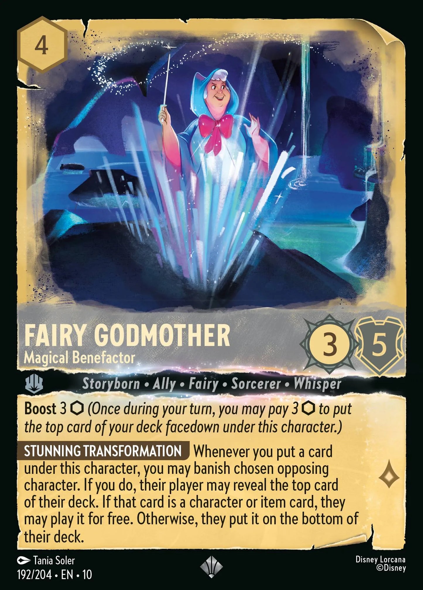 Fairy Godmother - Magical Benefactor | Whispers in the Well #192 (Near Mint) | Disney Lorcana Single Australia (Near Mint)