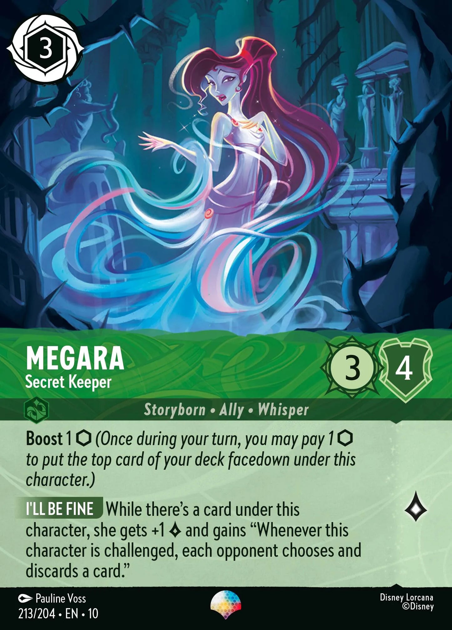 Megara - Secret Keeper | Whispers in the Well #213 (Near Mint Foil) | Disney Lorcana Single Australia (Near Mint)