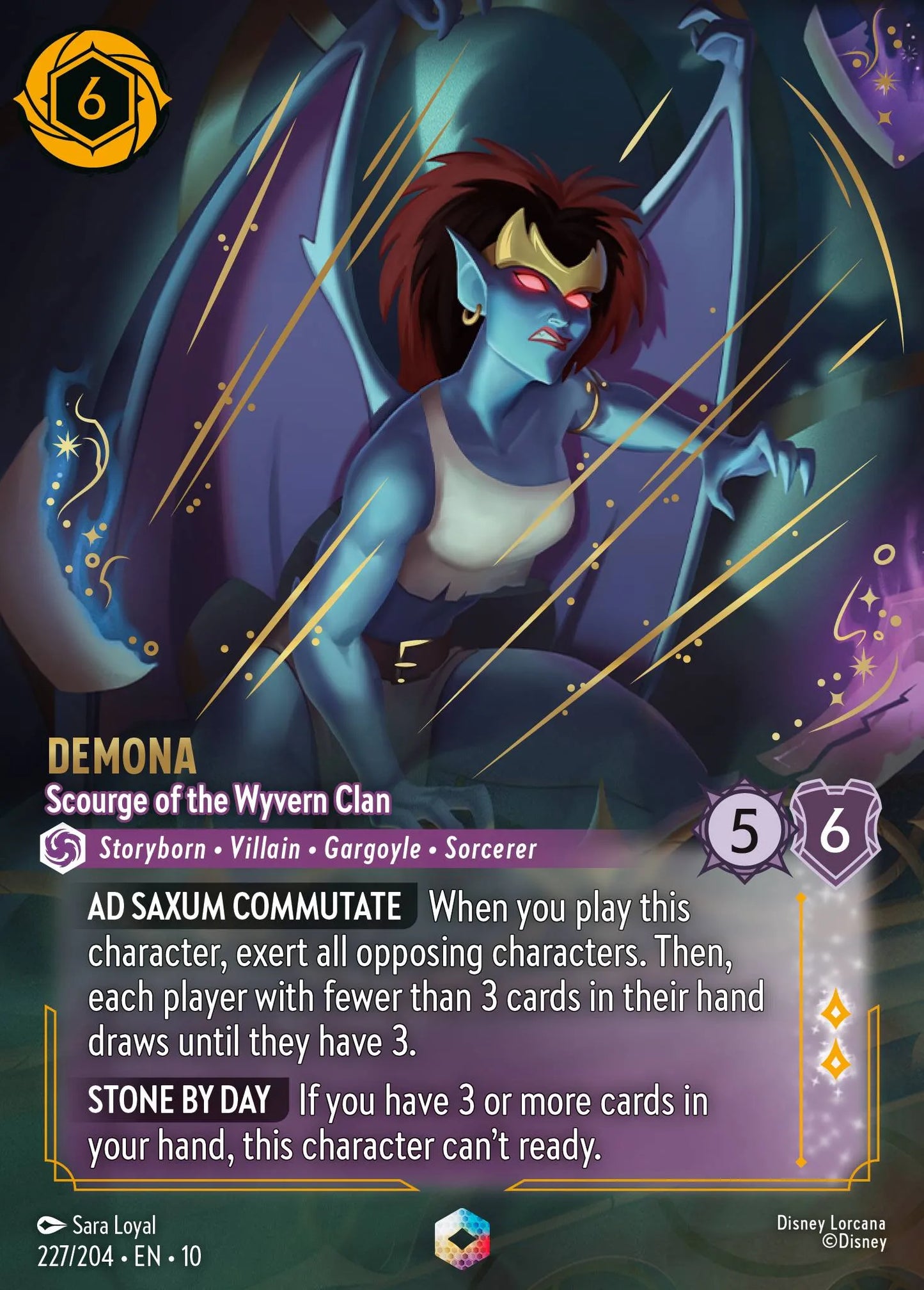 Demona - Scourge of the Wyvern Clan | Whispers in the Well #227 (Near Mint) | Disney Lorcana Single Australia (Near Mint)