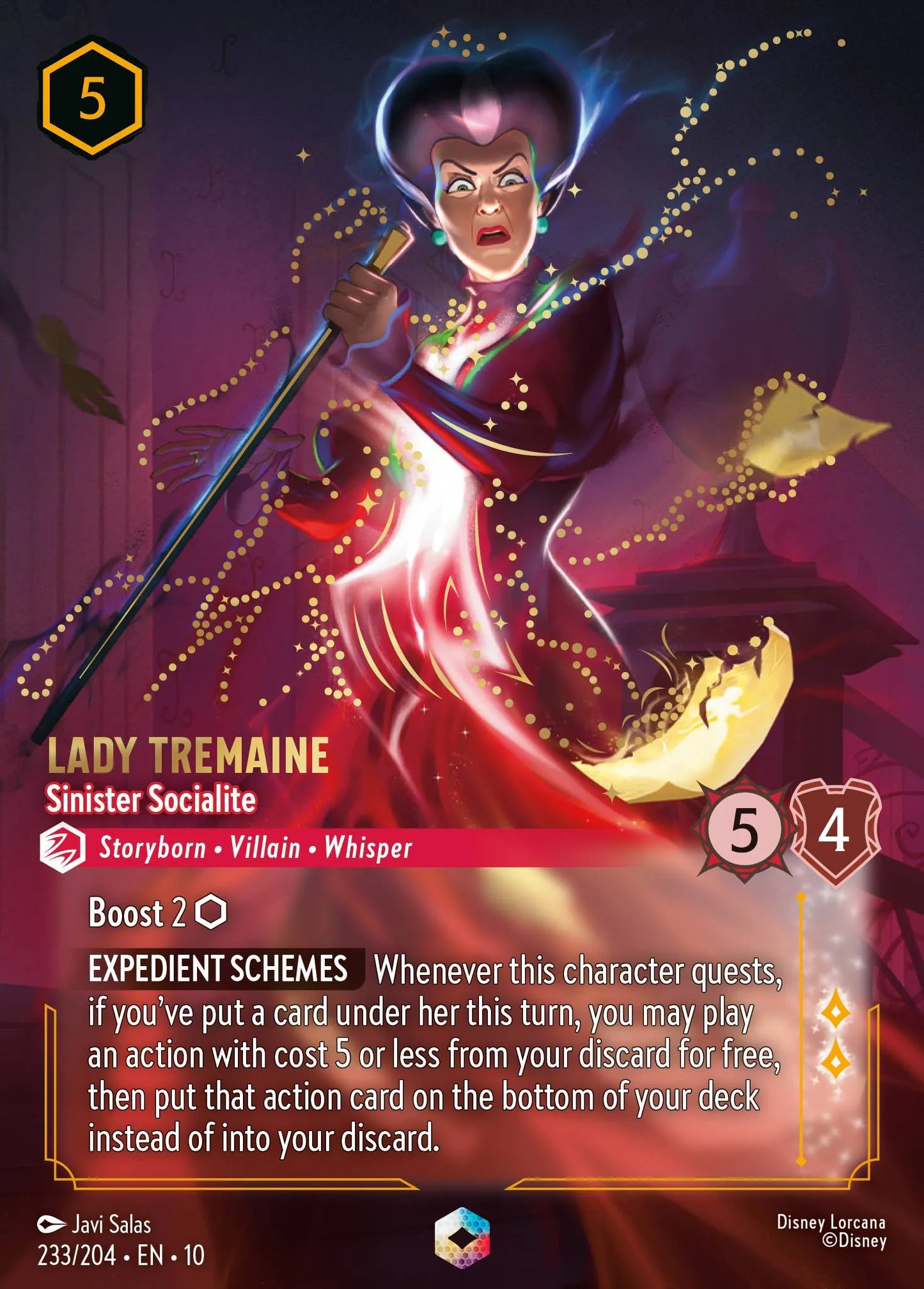 Lady Tremaine - Sinister Socialite | Whispers in the Well #233 (Near Mint) | Disney Lorcana Single Australia (Near Mint)
