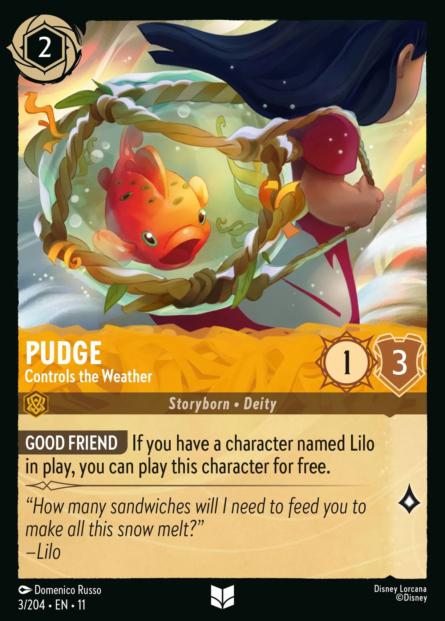 Pudge - Controls the Weather | Winterspell #3 (Near Mint) | Disney Lorcana Single Australia (Near Mint)
