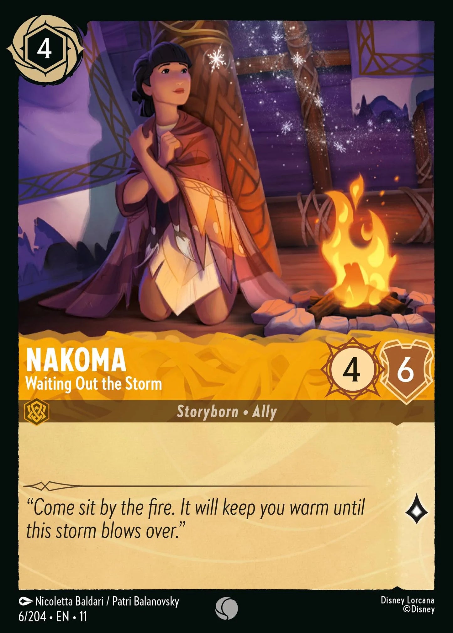 Nakoma - Waiting Out the Storm | Winterspell #6 (Near Mint Foil) | Disney Lorcana Single Australia (Near Mint)