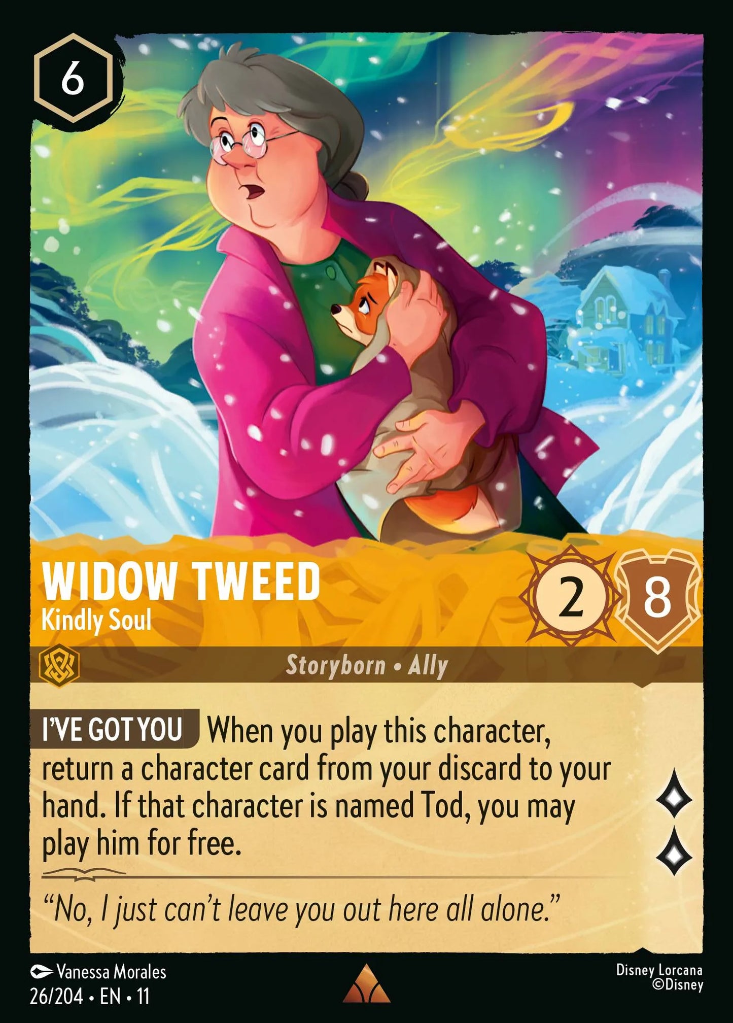 Widow Tweed - Kindly Soul | Winterspell #26 (Near Mint) | Disney Lorcana Single Australia (Near Mint)